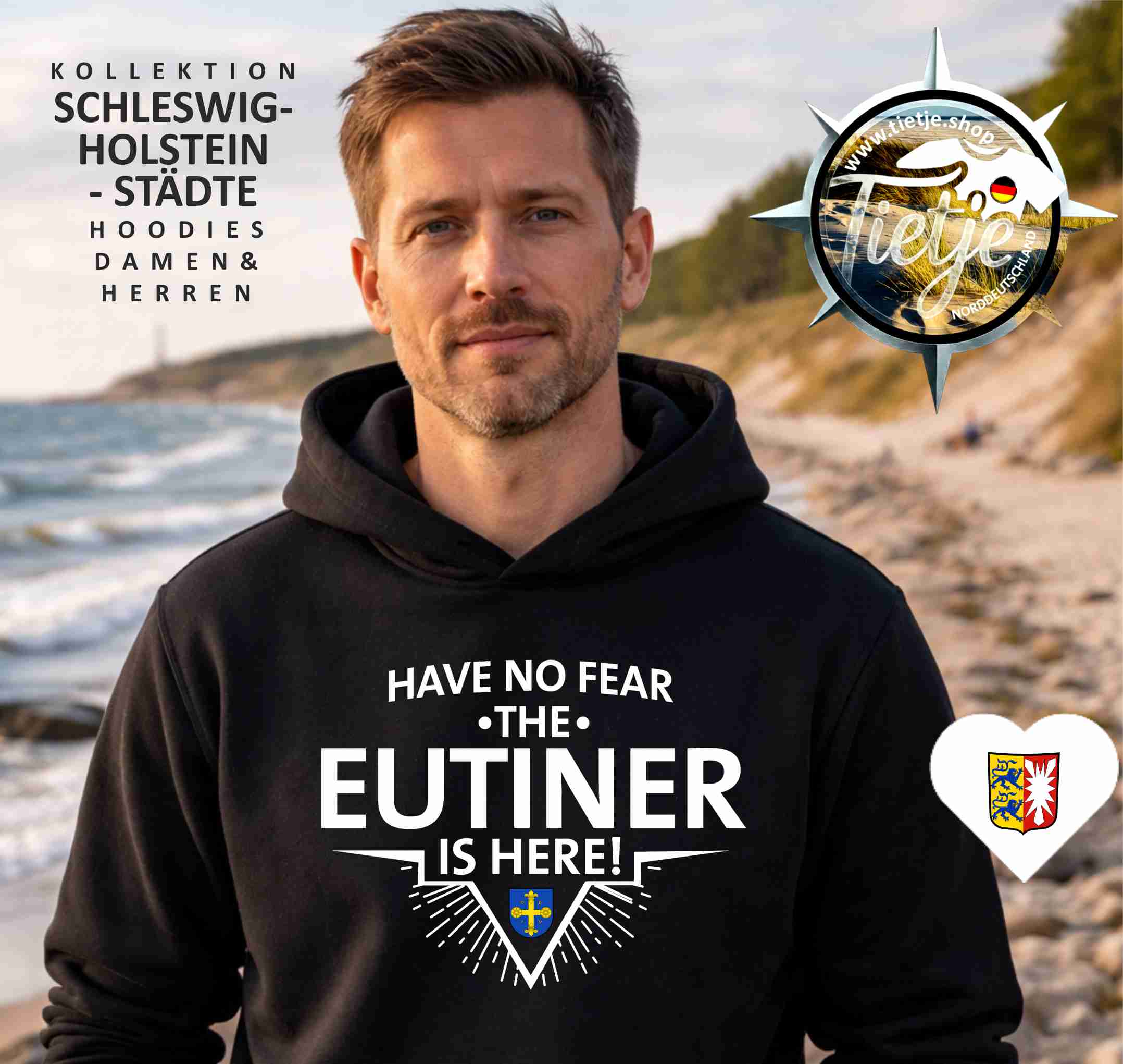 SCHLESWIG-HOLSTEIN - Städte - EUTINER  - Unisex Kapuzenpullover Hoodie