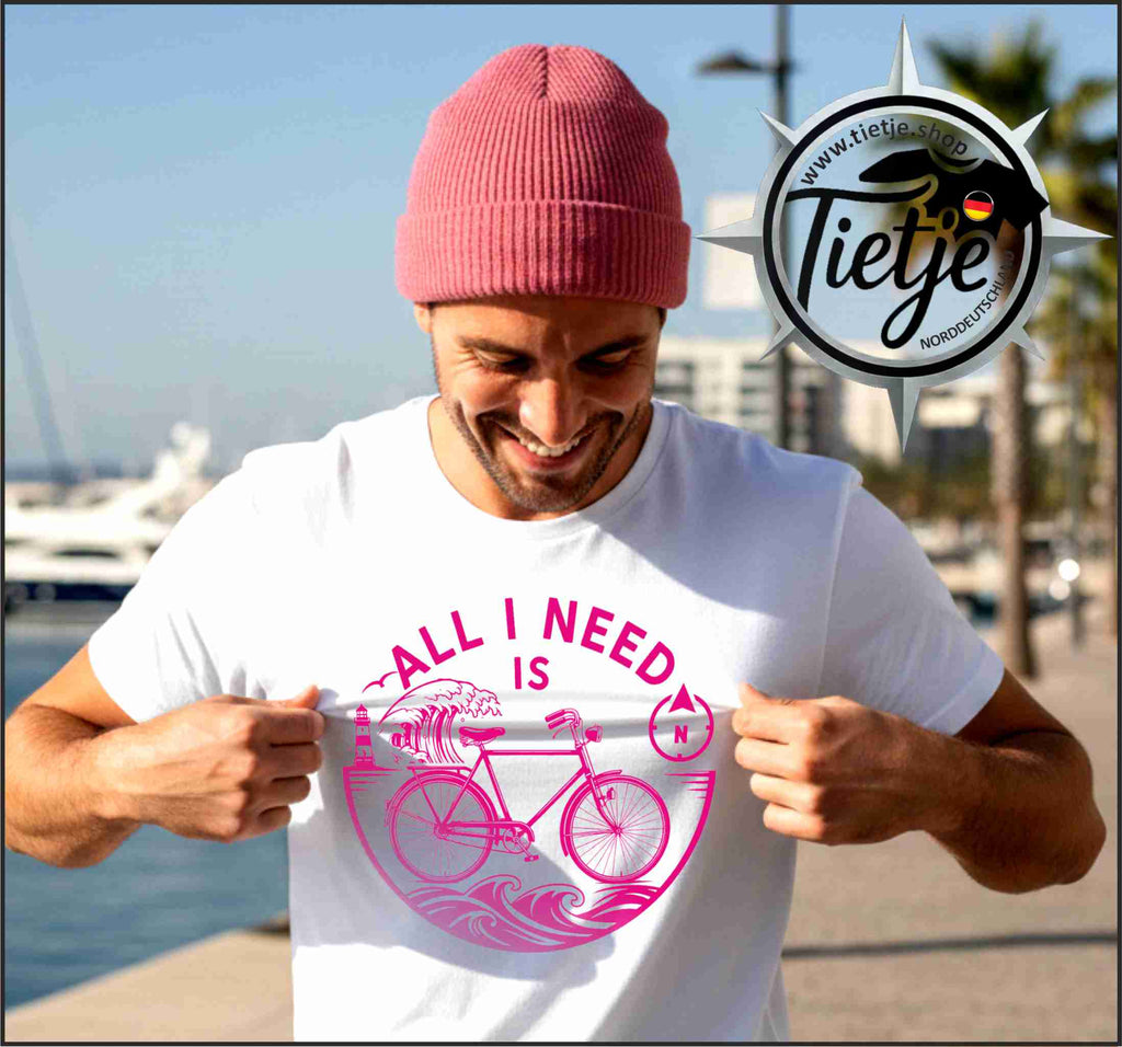FUN & SUN - ALL I NEED - pink  - Herren Shirt