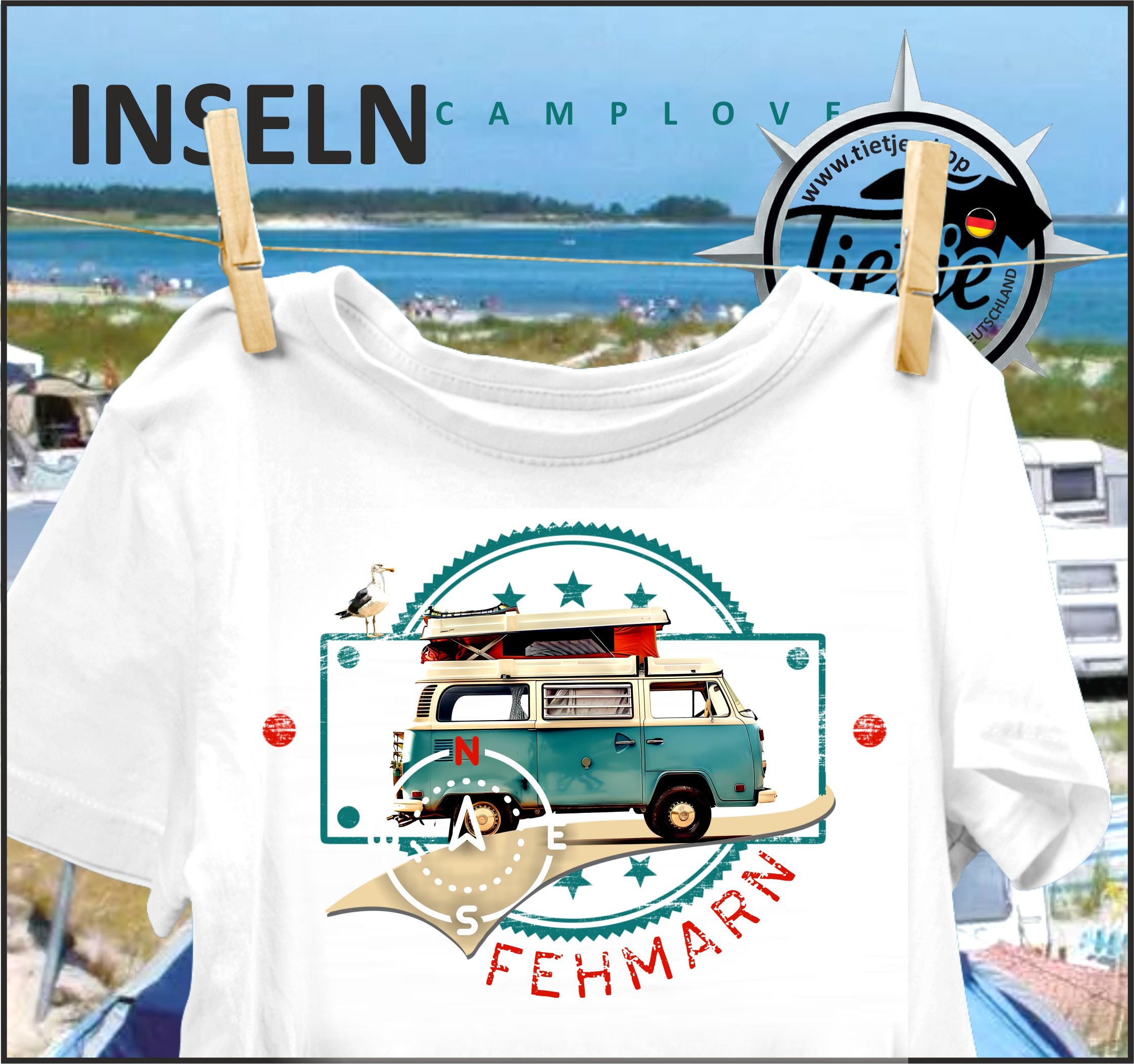 INSELN - FEHMARN - CAMPLOVE - Herren Shirt