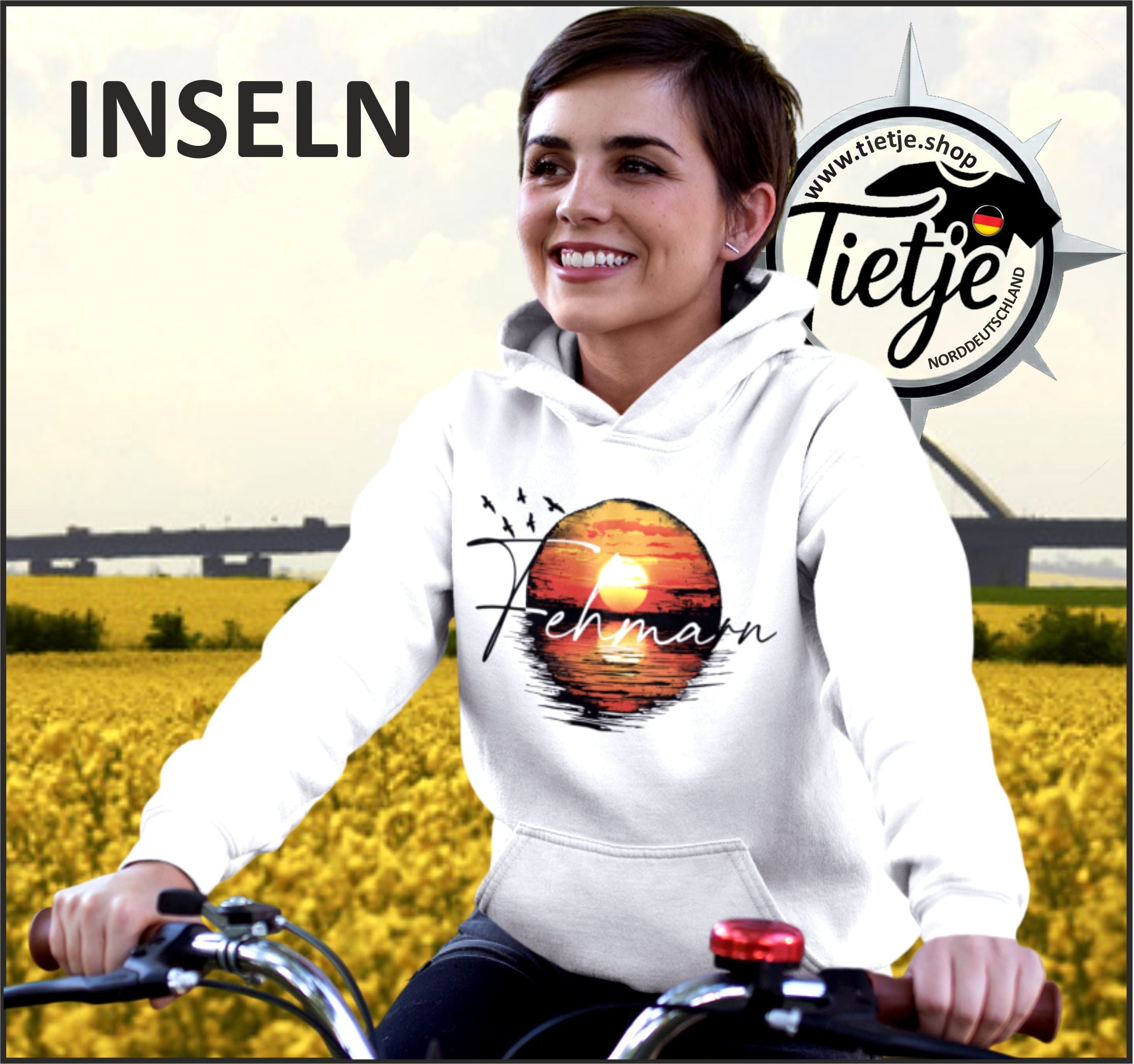 INSELN - FEHMARN - Unisex Kapuzenpullover Hoodie