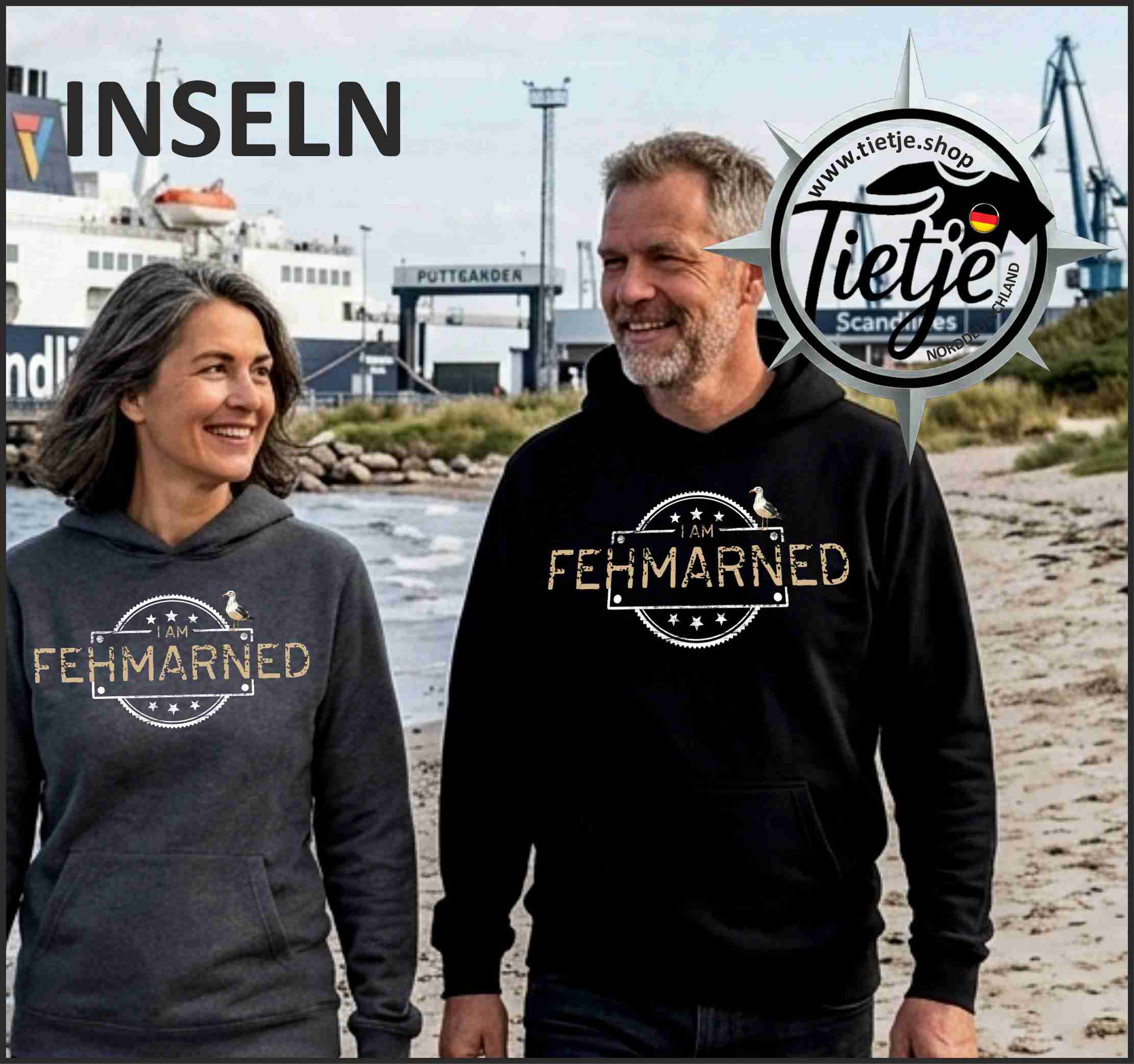 INSELN - FEHMARNED  - Unisex Kapuzenpullover Hoodie