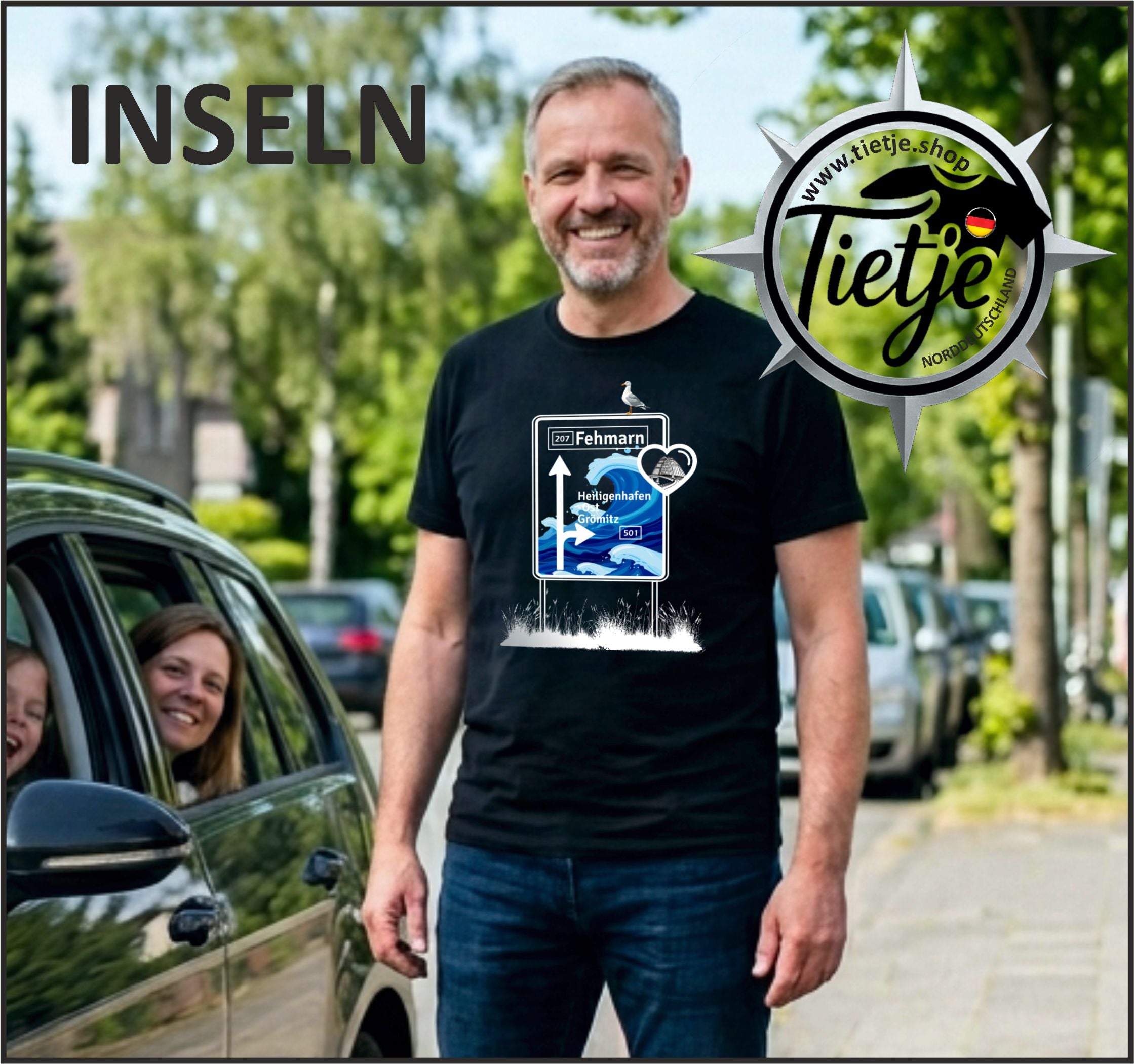 INSELN - FEHMARN - Vorfreude  - Herren Shirt