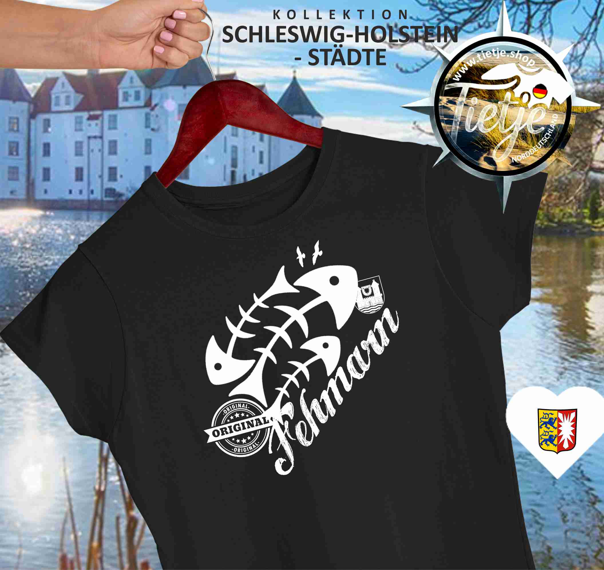 SCHLESWIG-HOLSTEIN - Städte - Fehmarn  - Damen Premiumshirt