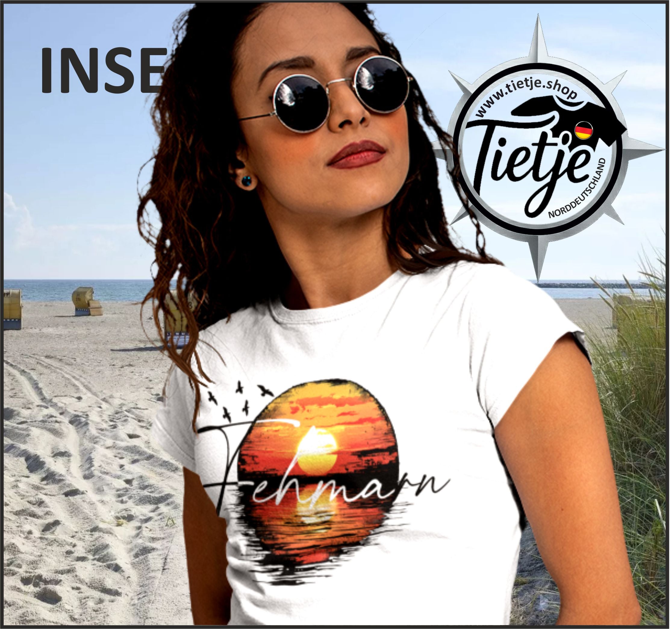 INSELN - FEHMARN  - Damen Premiumshirt