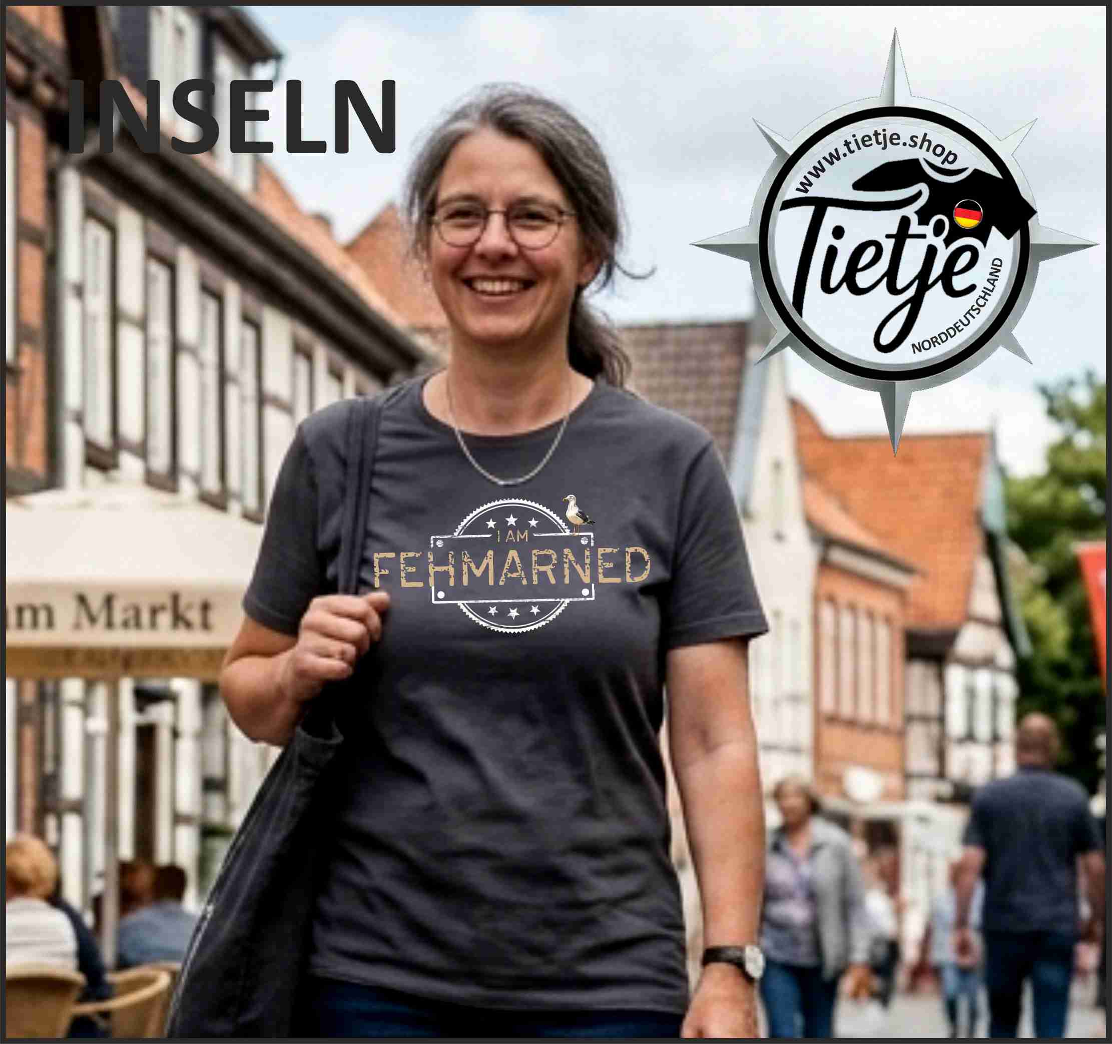 INSELN - FEHMARNED  - Damen Premiumshirt