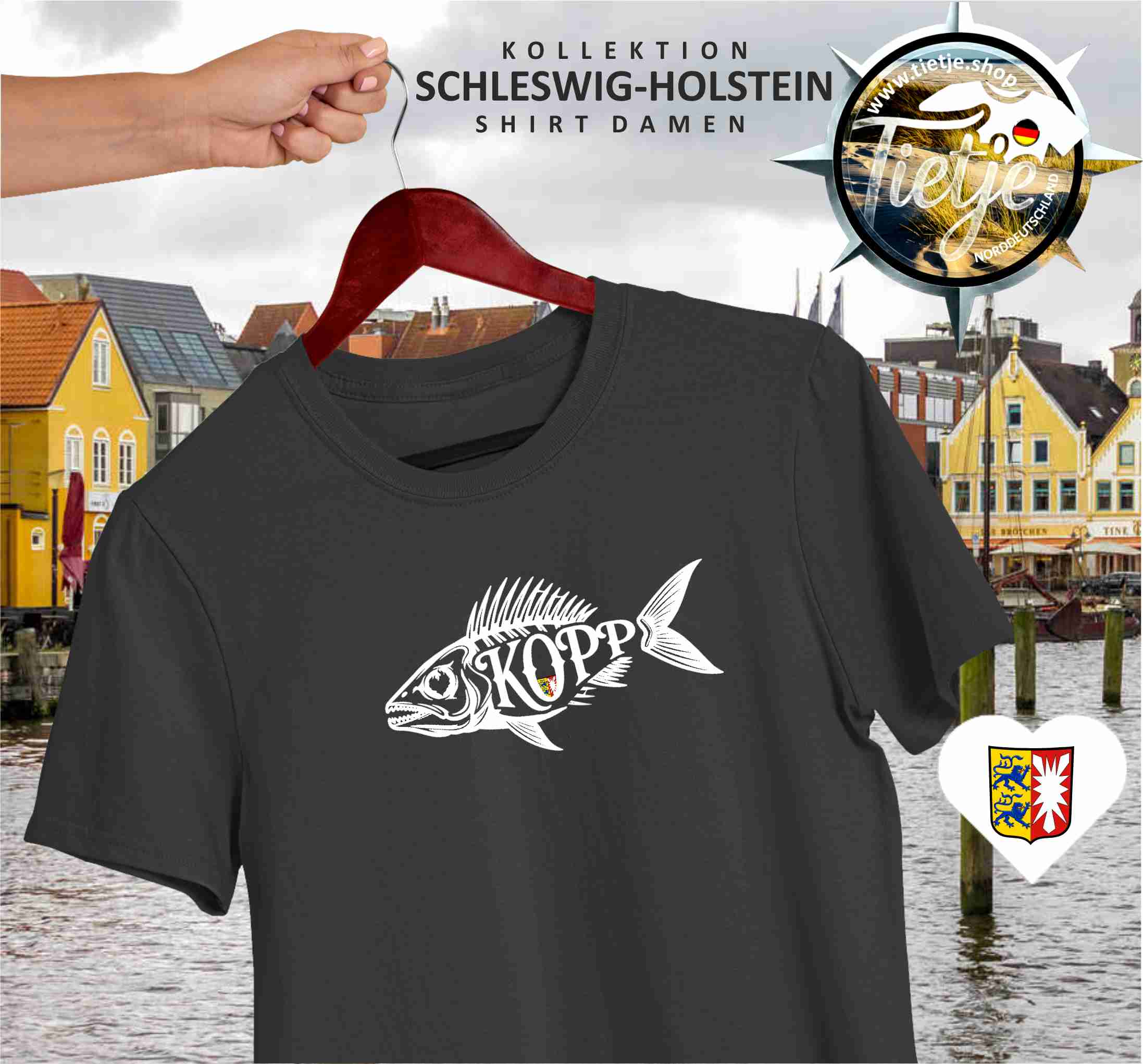SCHLESWIG-HOLSTEIN - FISCHKOPP  - Herren Shirt
