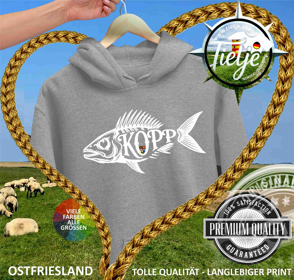 OSTFRIESLAND - FISCHKOPP  - Unisex Kapuzenpullover Hoodie