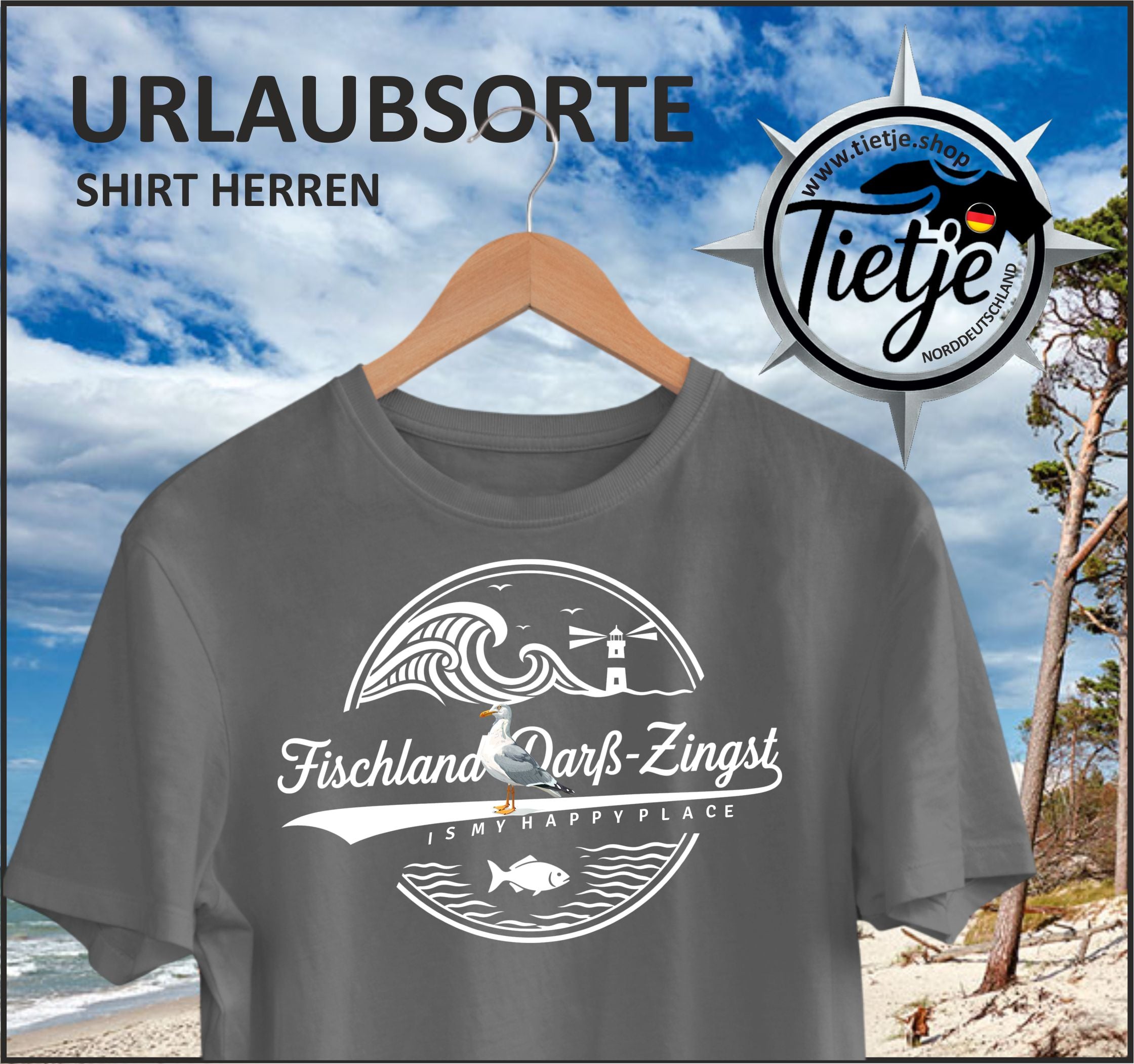 URLAUBSORTE - Fischland-Darß-Zingst  - Herren Shirt