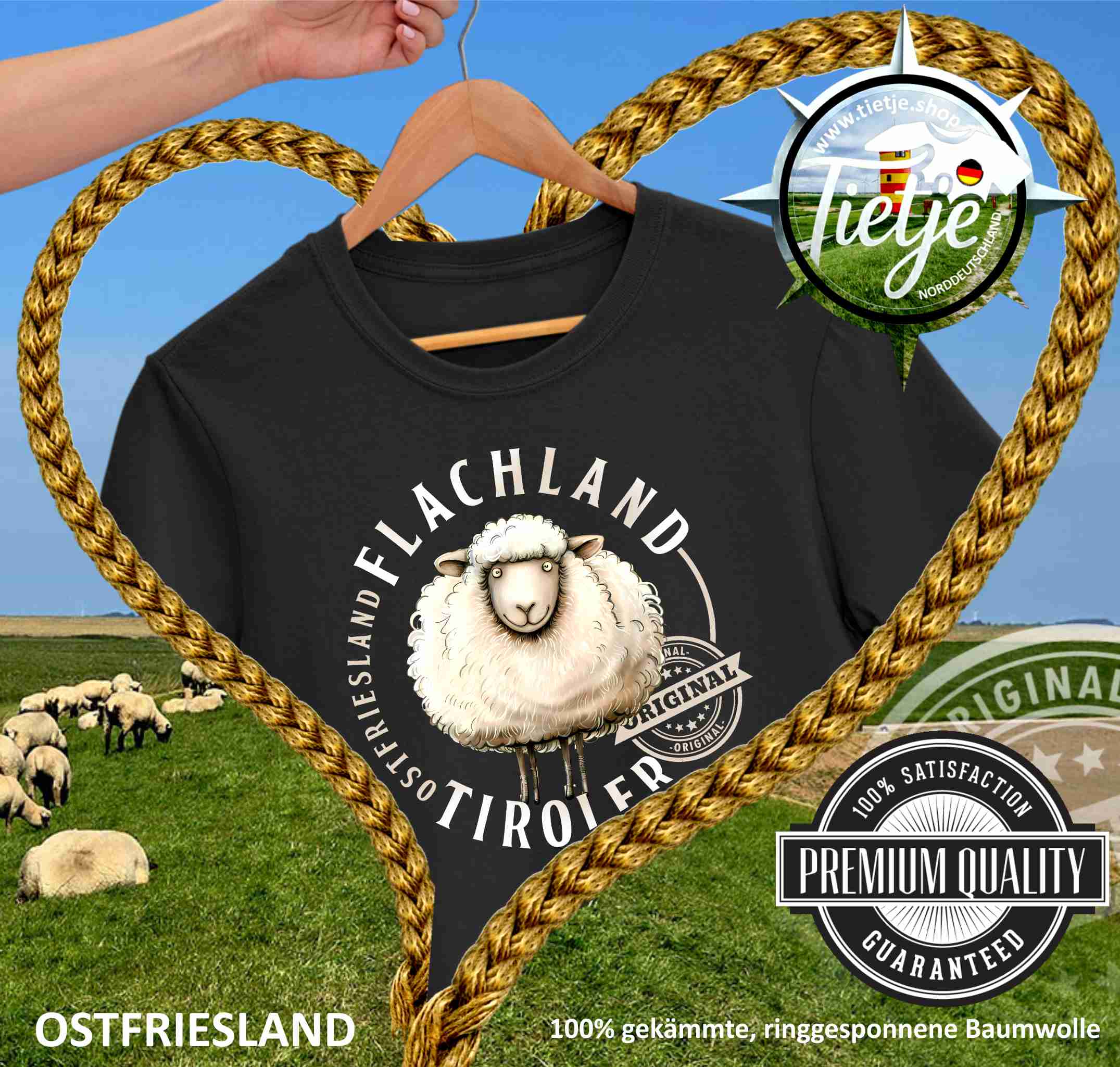 OSTFRIESLAND - FLACHLANDTIROLER  - Herren Shirt