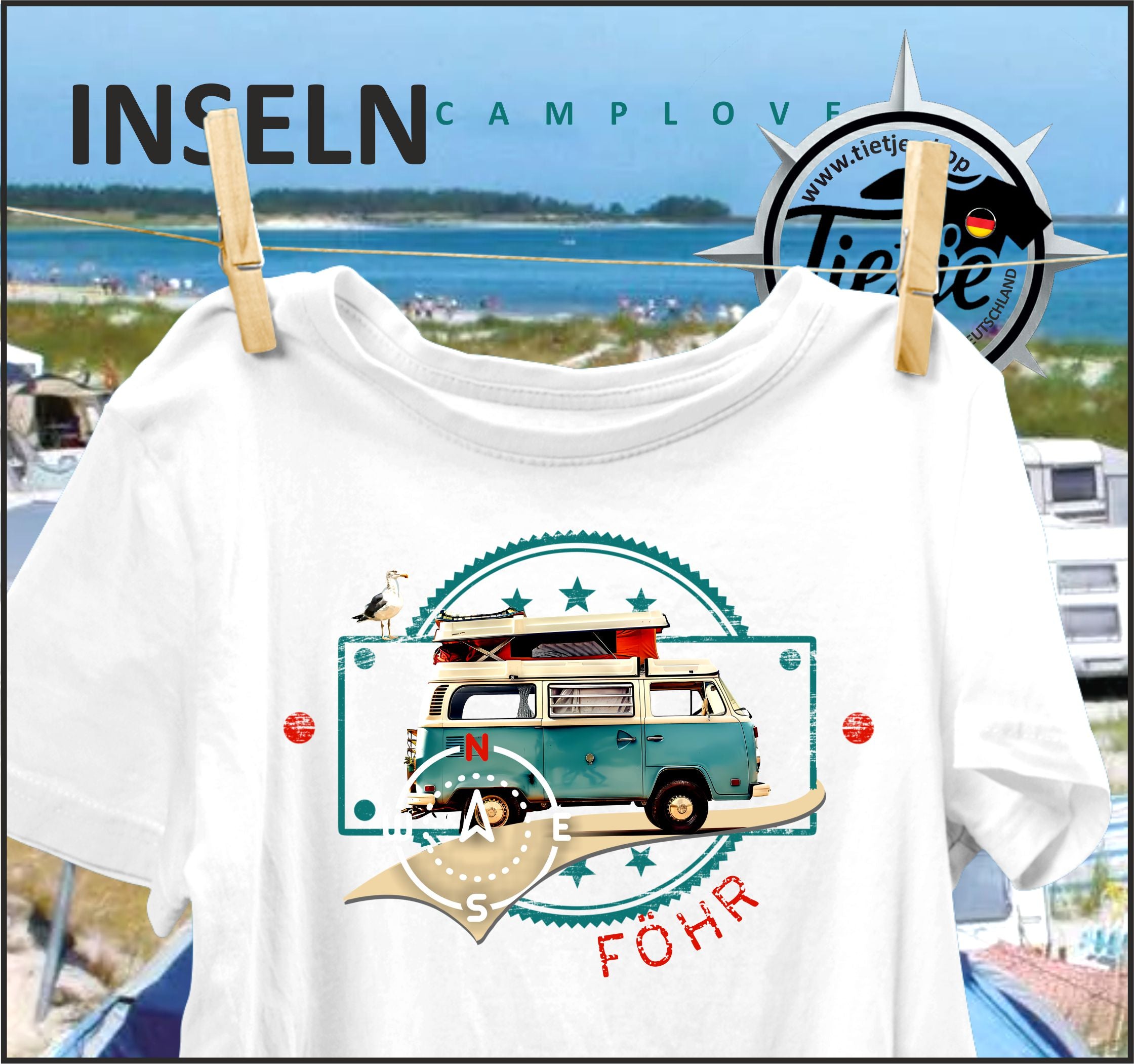 INSELN - FÖHR - CAMPLOVE - Herren Shirt