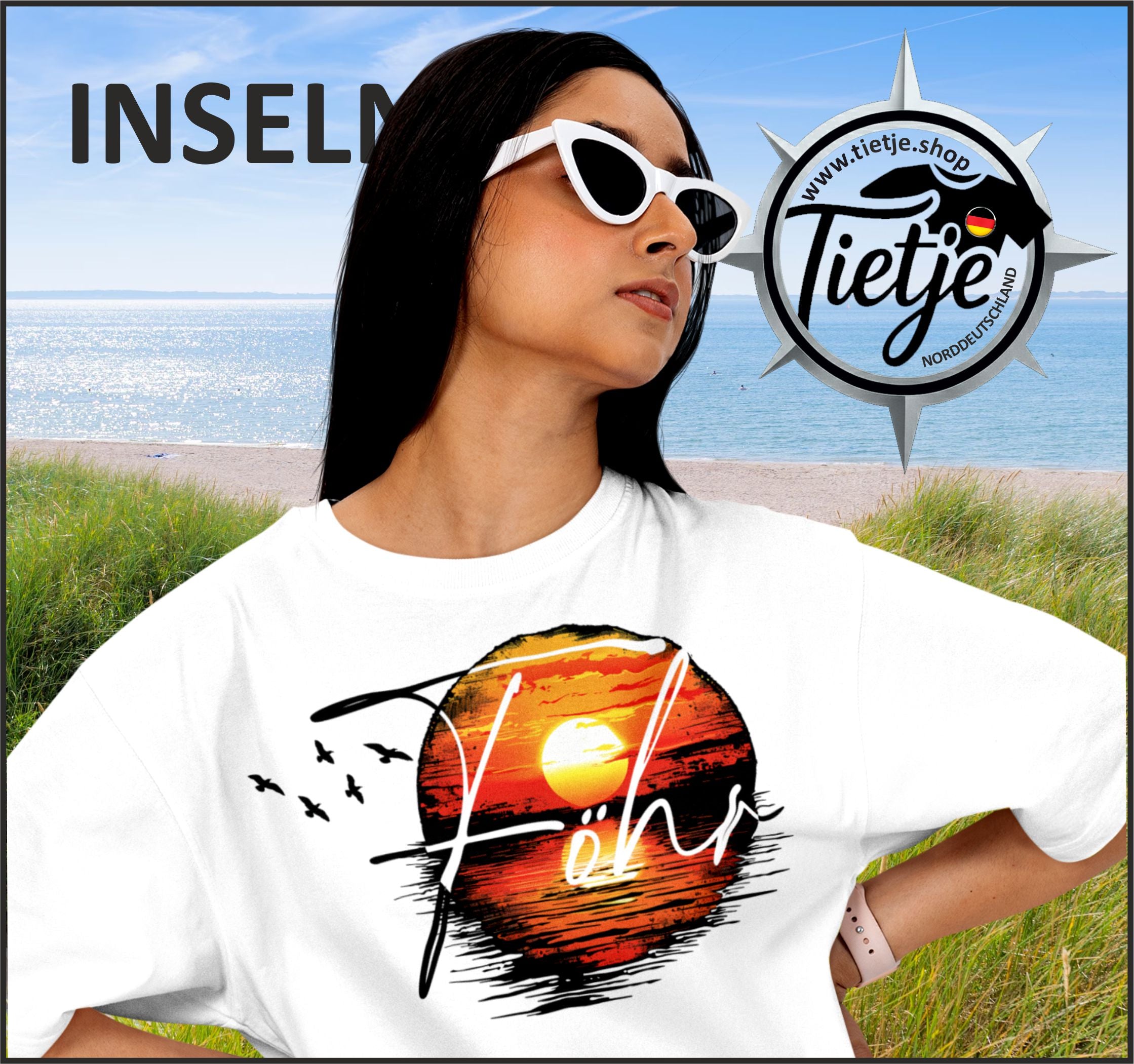 INSELN - FÖHR  - Damen Premiumshirt