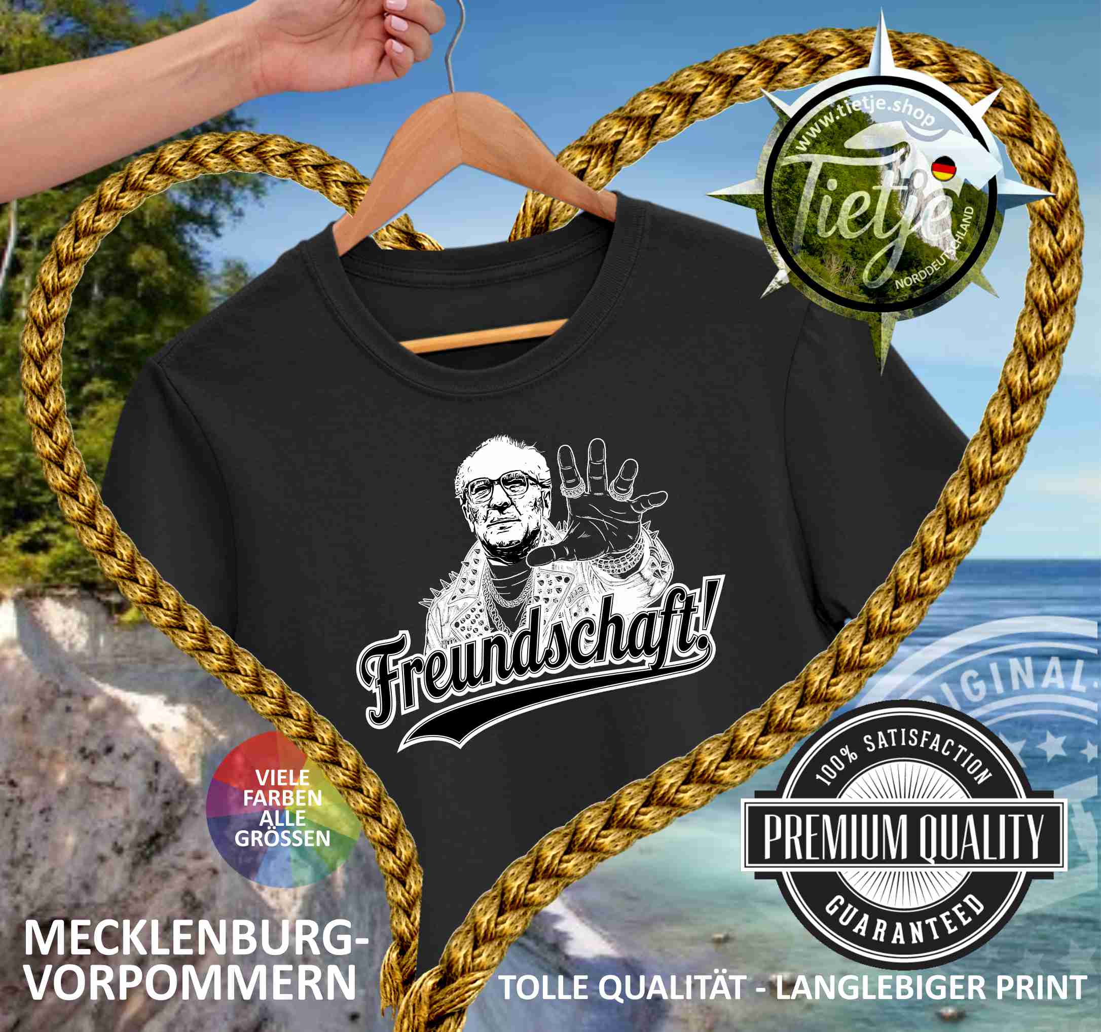 MECKLENBURG-VORPOMMERN - FREUNDSCHAFT Erich NEON - Herren Shirt
