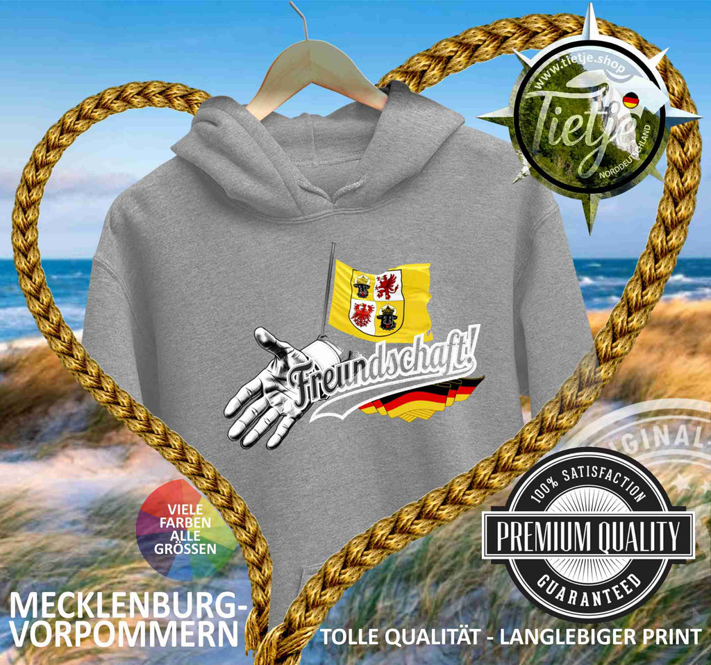 MECKLENBURG-VORPOMMERN - FREUNDSCHAFT  - Unisex Kapuzenpullover Hoodie