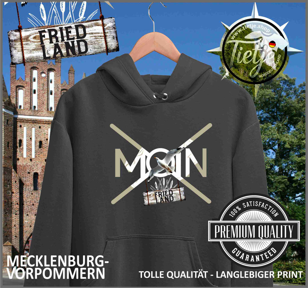 MECKLENBURG-VORPOMMERN - Städte - Moin FRIEDLAND  - Unisex Kapuzenpullover Hoodie