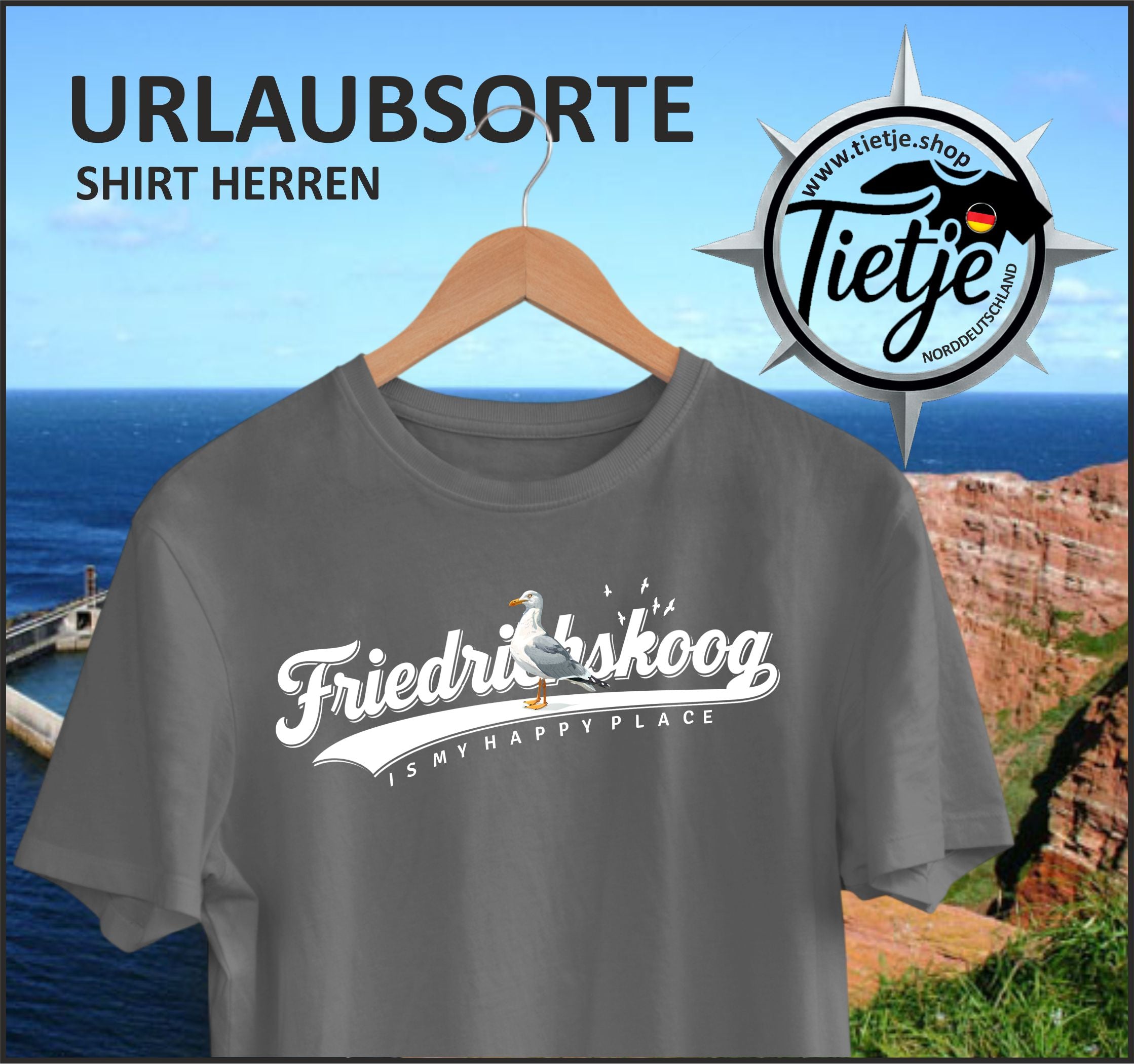 URLAUBSORTE - Friedrichskoog  - Herren Shirt