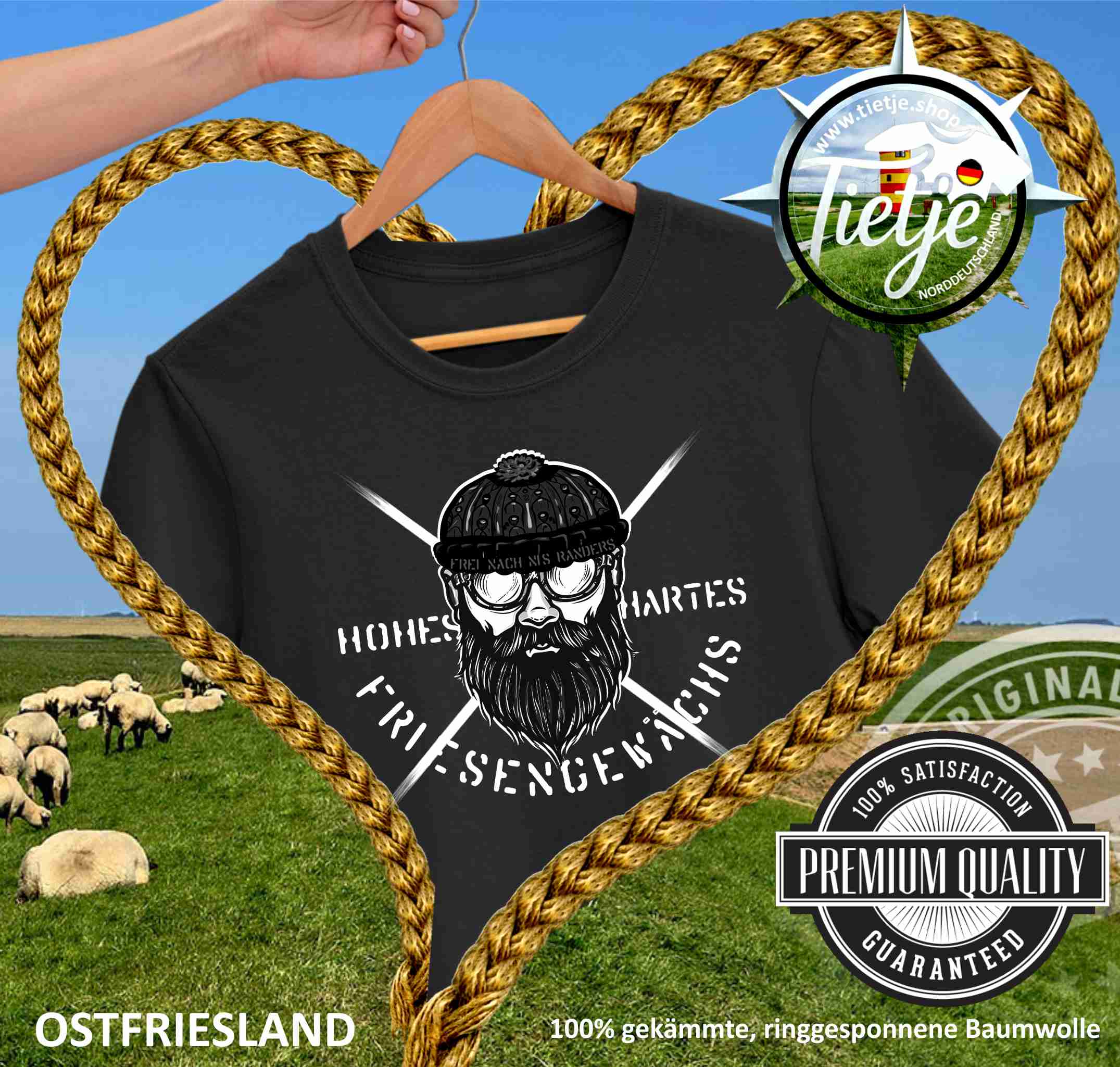 OSTFRIESLAND -  HOHES HARTES FRIESENGEWÄCHS  - Herren Shirt