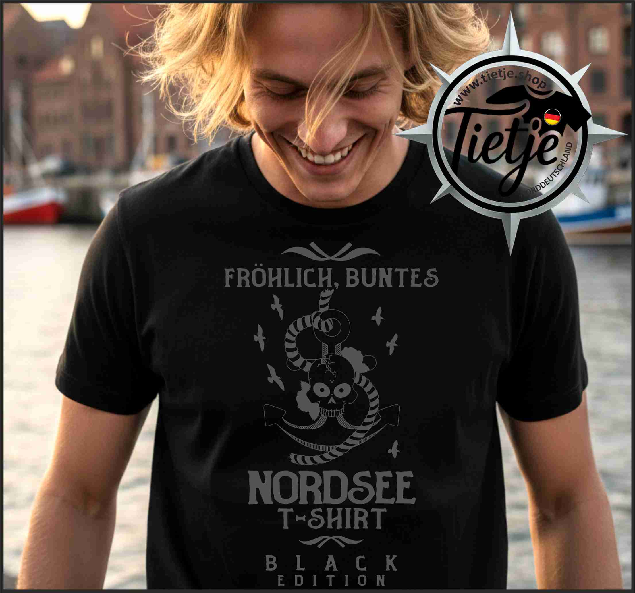 FUN & SUN - NORDSEE BLACK EDITION  - Herren Shirt