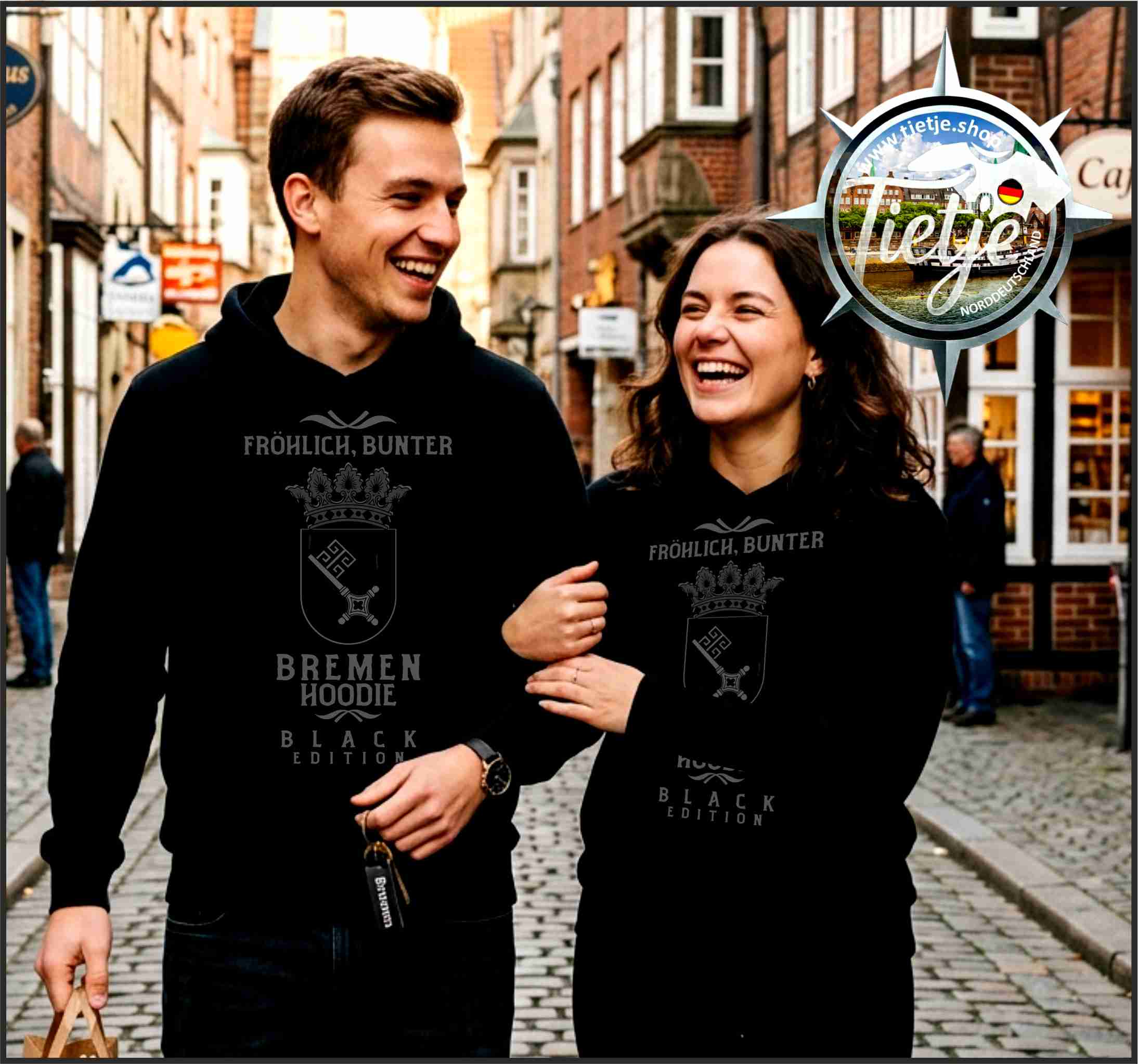 BREMEN - BLACK EDITION  - Unisex Kapuzenpullover Hoodie