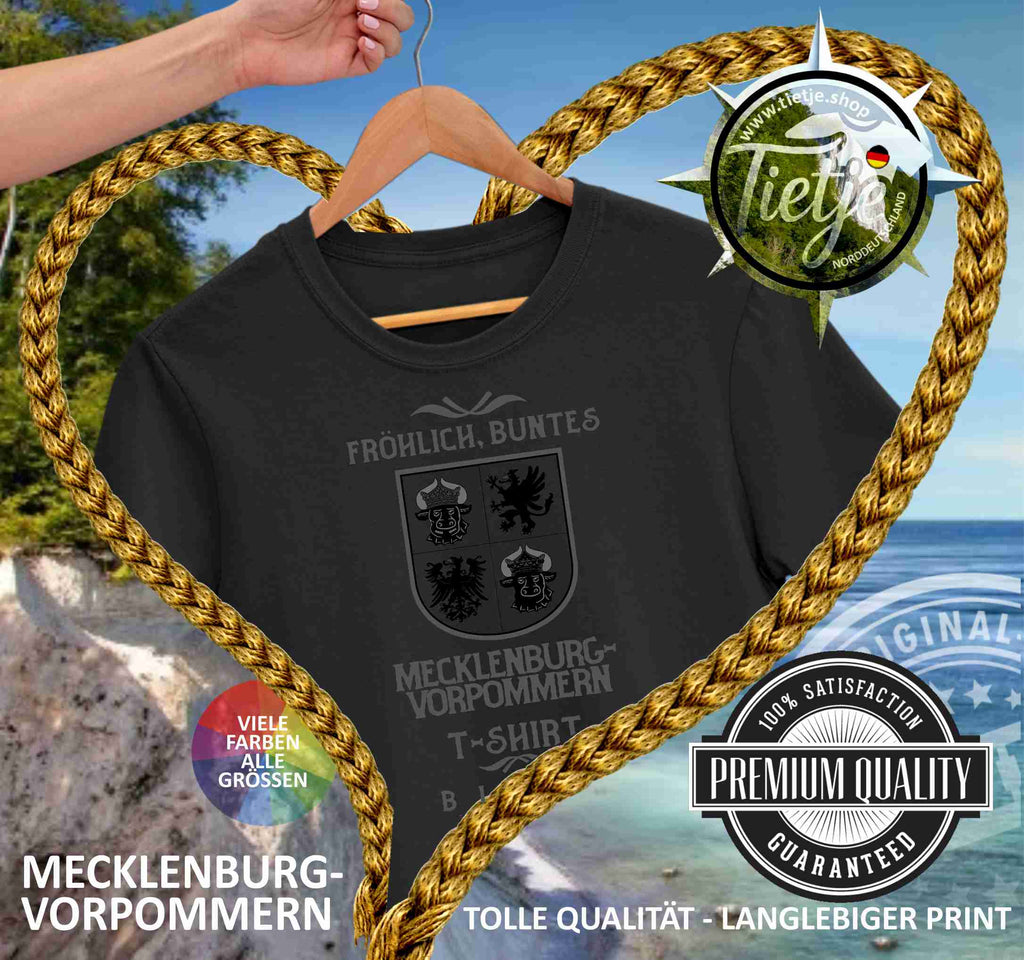 MECKLENBURG-VORPOMMERN - BLACK EDITION  - Damen Premiumshirt