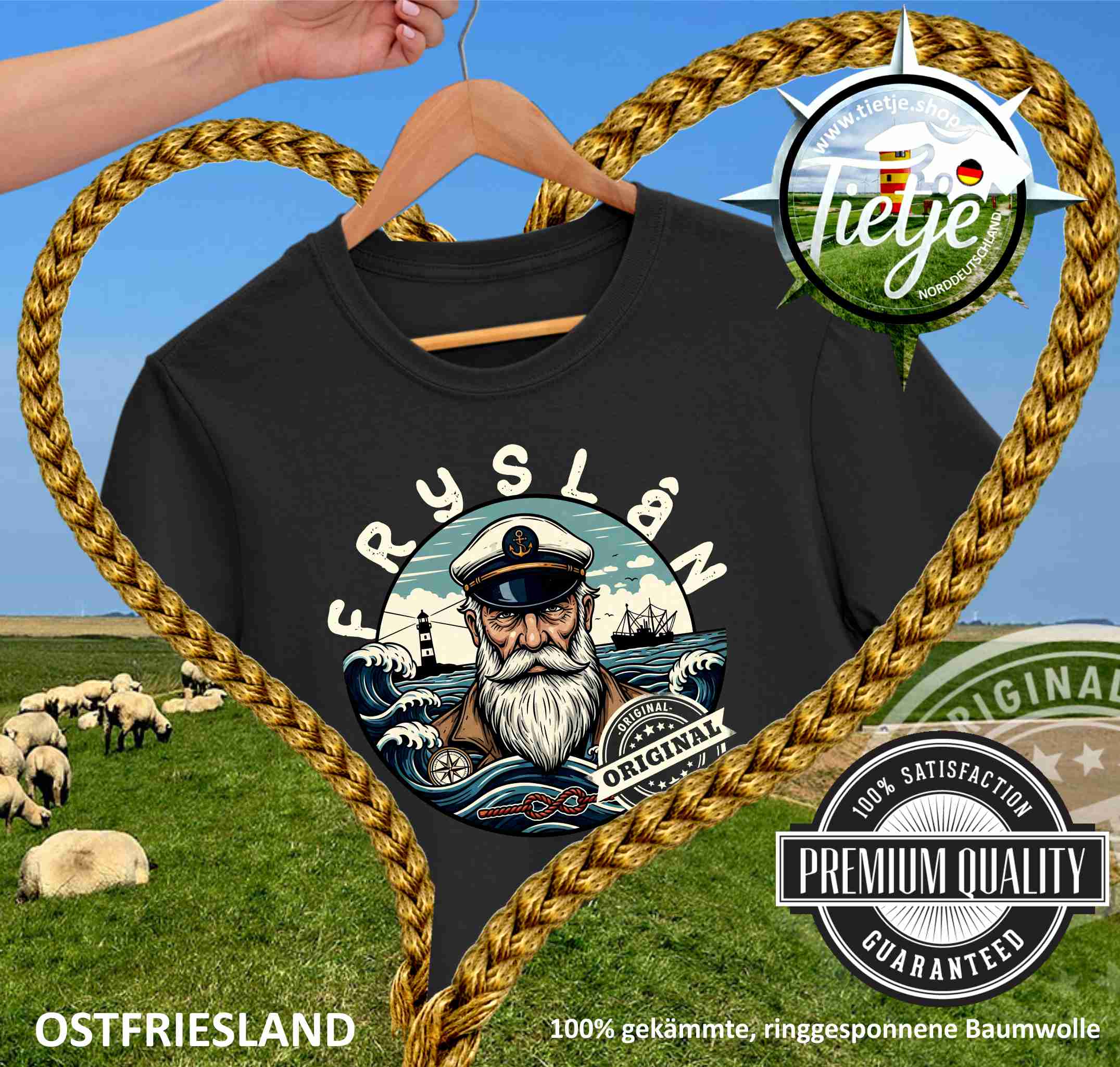 OSTFRIESLAND -  FRYSLAN  - Herren Shirt