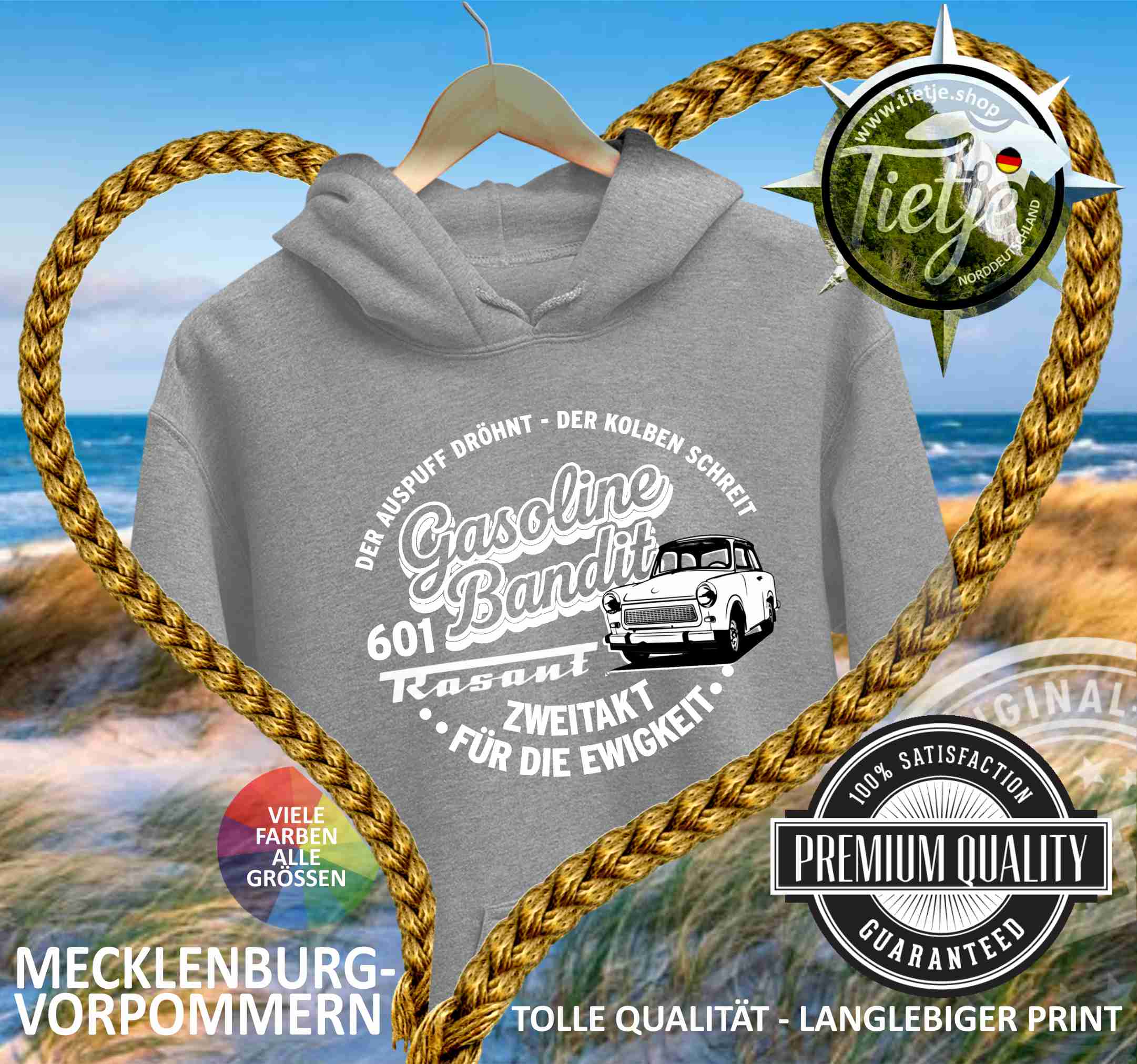 MECKLENBURG-VORPOMMERN - ZWEITAKT  - Unisex Kapuzenpullover Hoodie