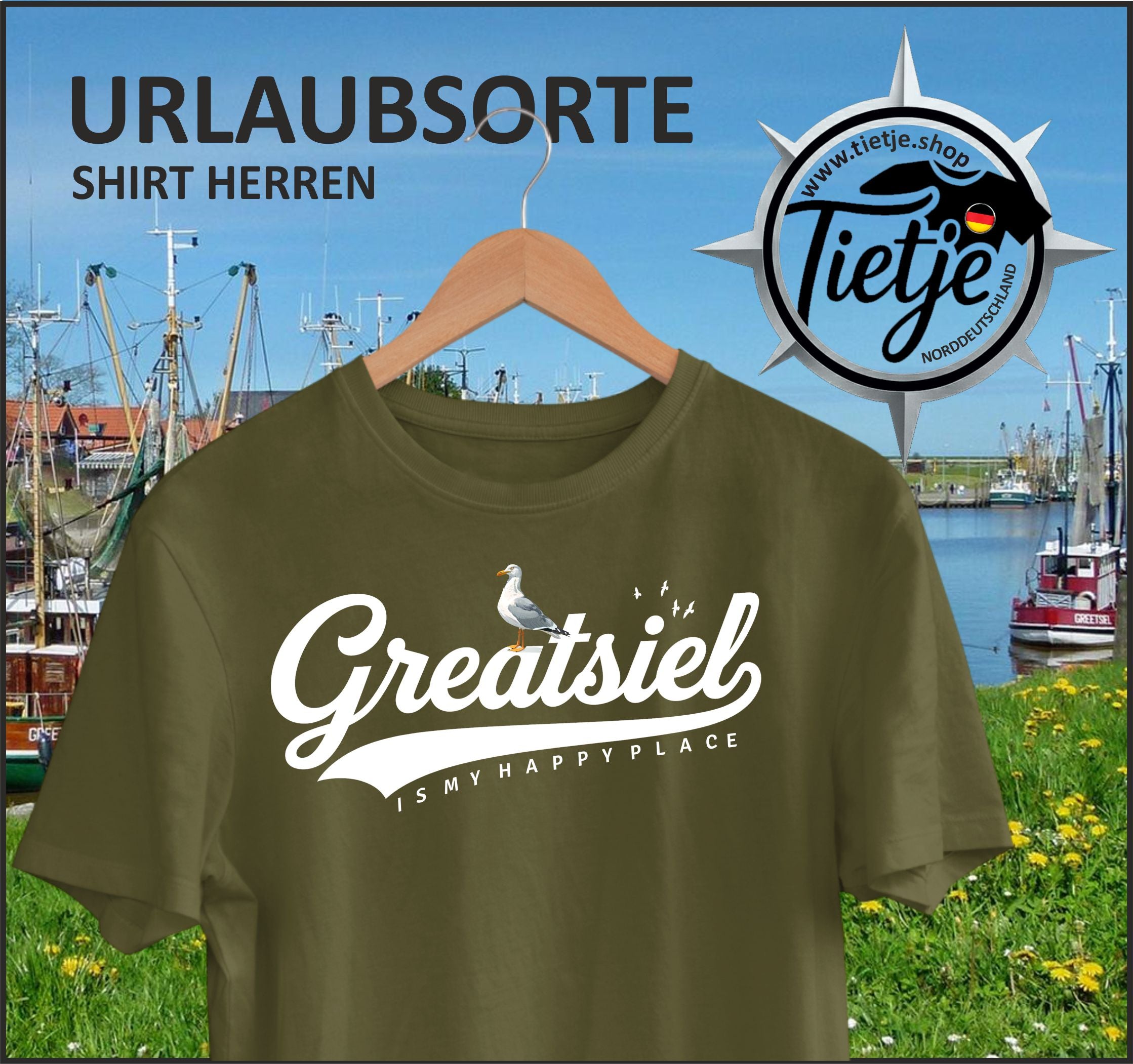 URLAUBSORTE - Greatsiel  - Herren Shirt