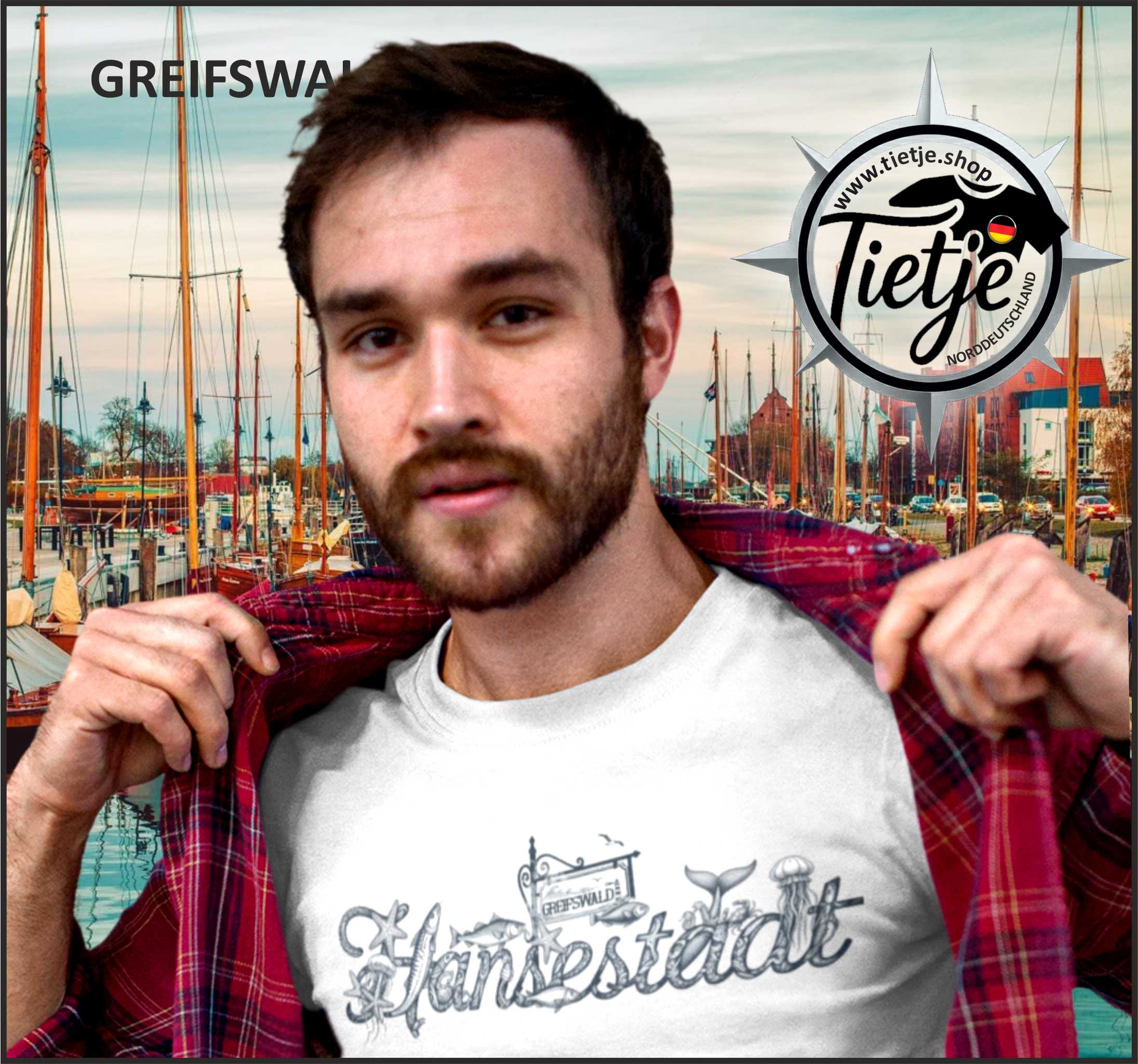 MECKLENBURG-VORPOMMERN - HANSESTADT GREIFSWALD  - Herren Shirt