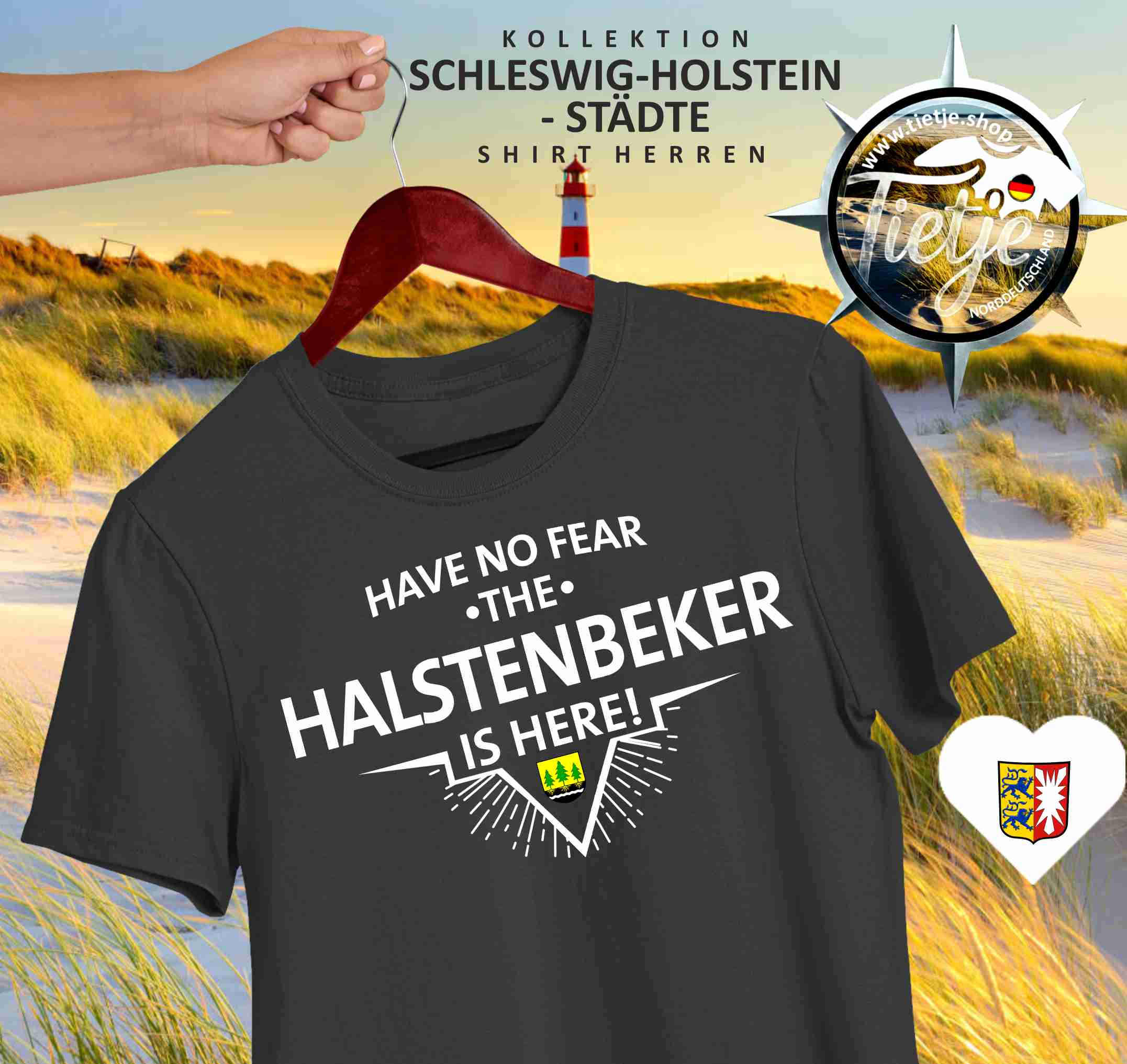 SCHLESWIG-HOLSTEIN - Städte - HALSTENBEKER  - Herren Shirt