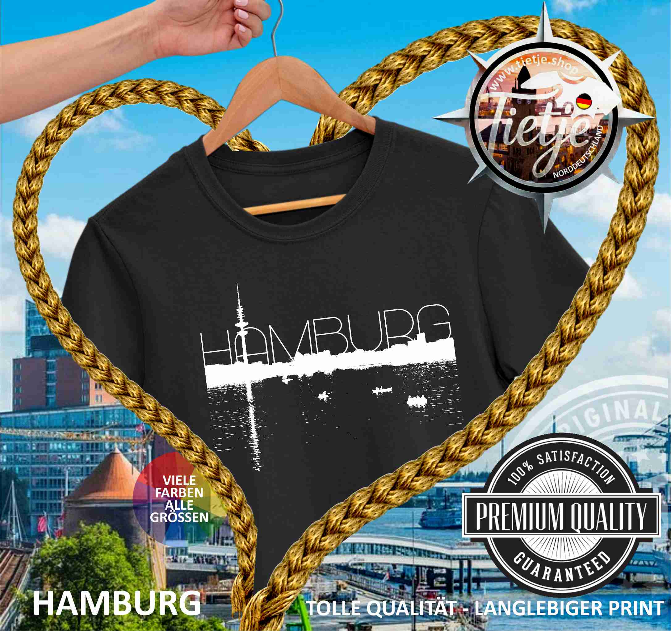 HAMBURG - HAMBURG  - Damen Premiumshirt