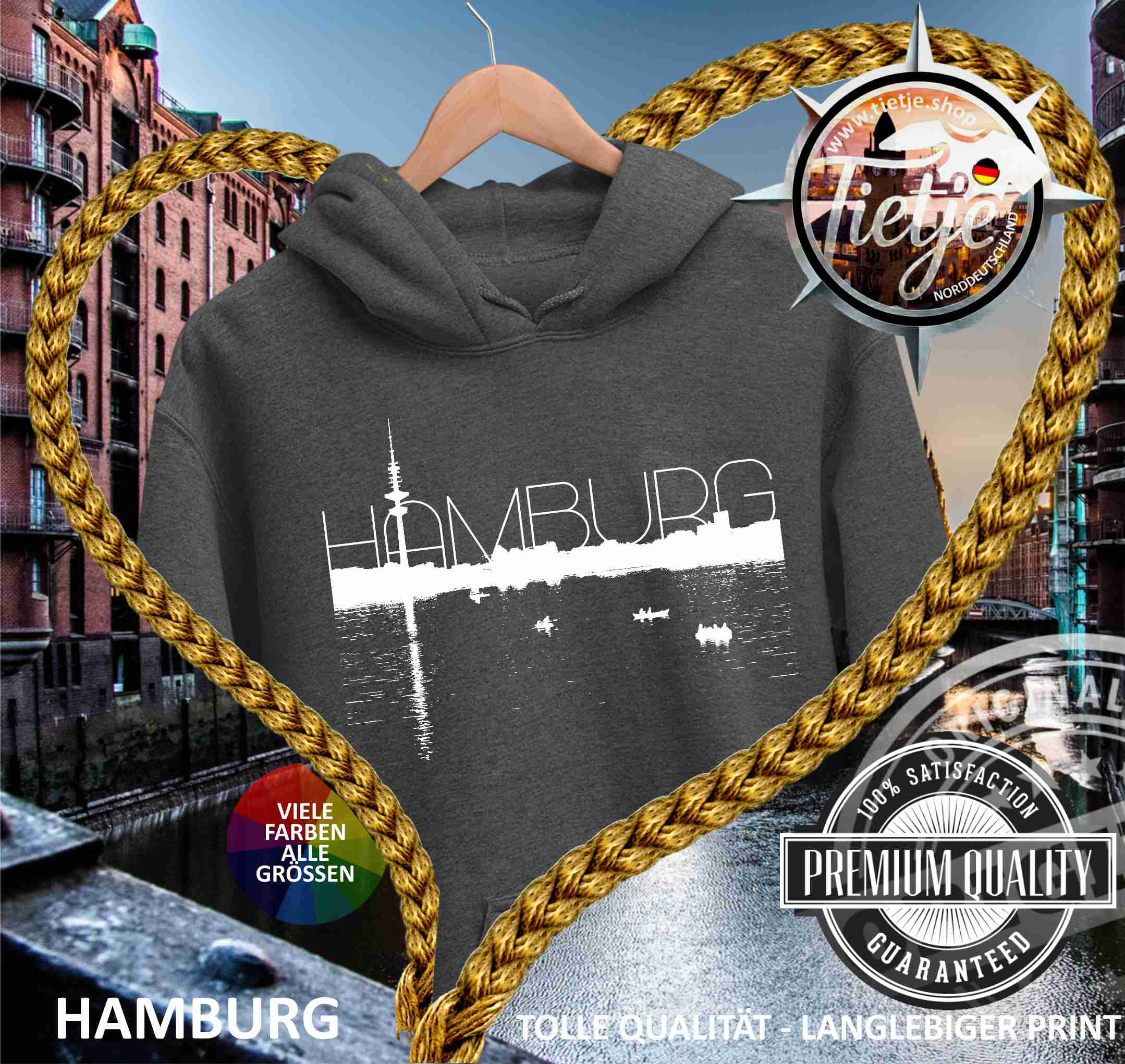HAMBURG - HAMBURG  - Unisex Kapuzenpullover Hoodie