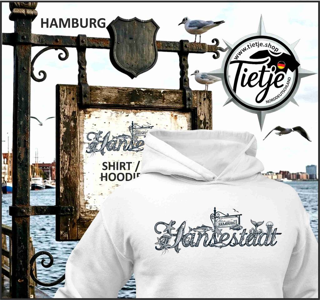 HAMBURG - HANSESTADT  - Unisex Kapuzenpullover Hoodie