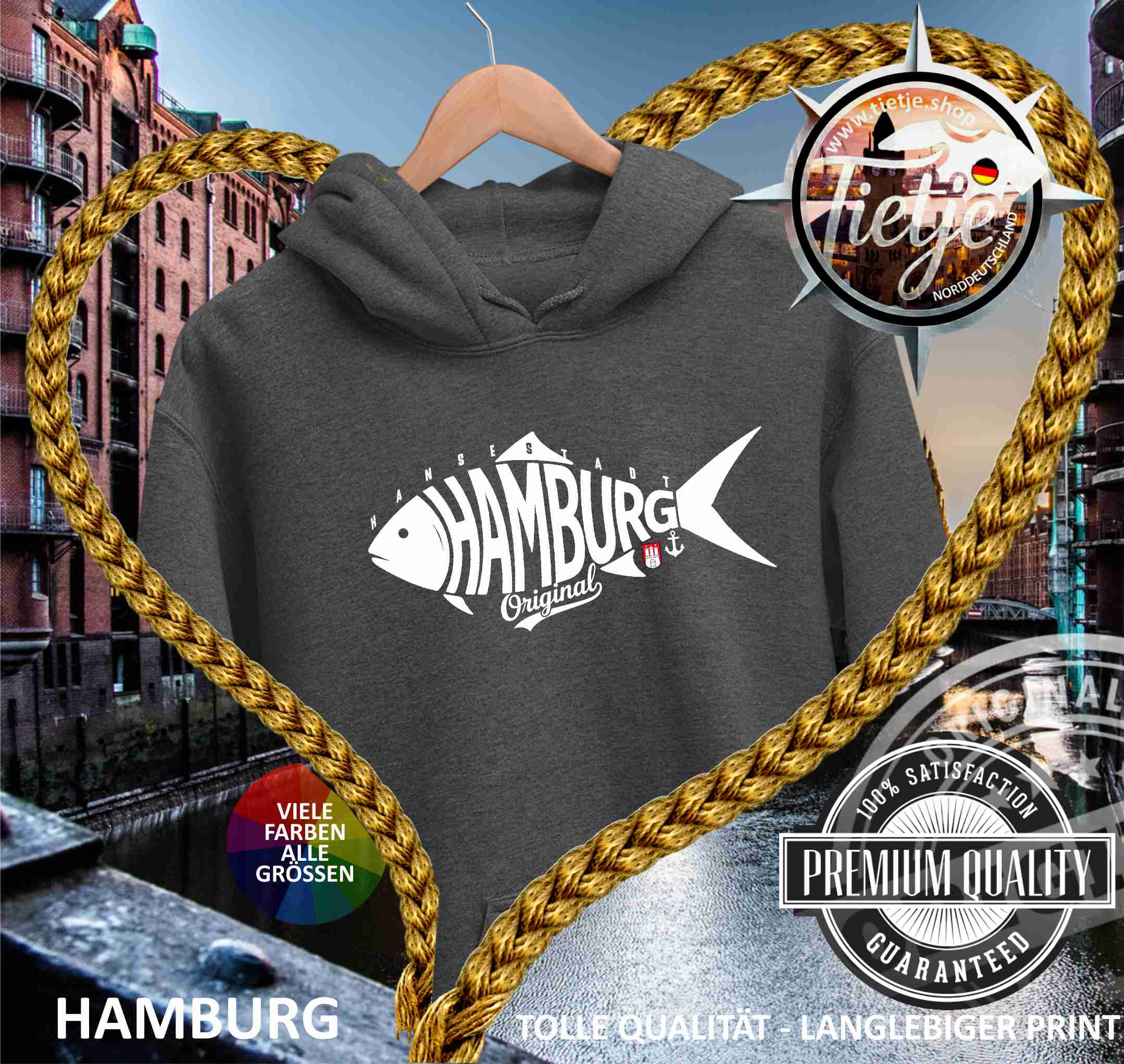 HAMBURG - ORIGINAL  - Unisex Kapuzenpullover Hoodie