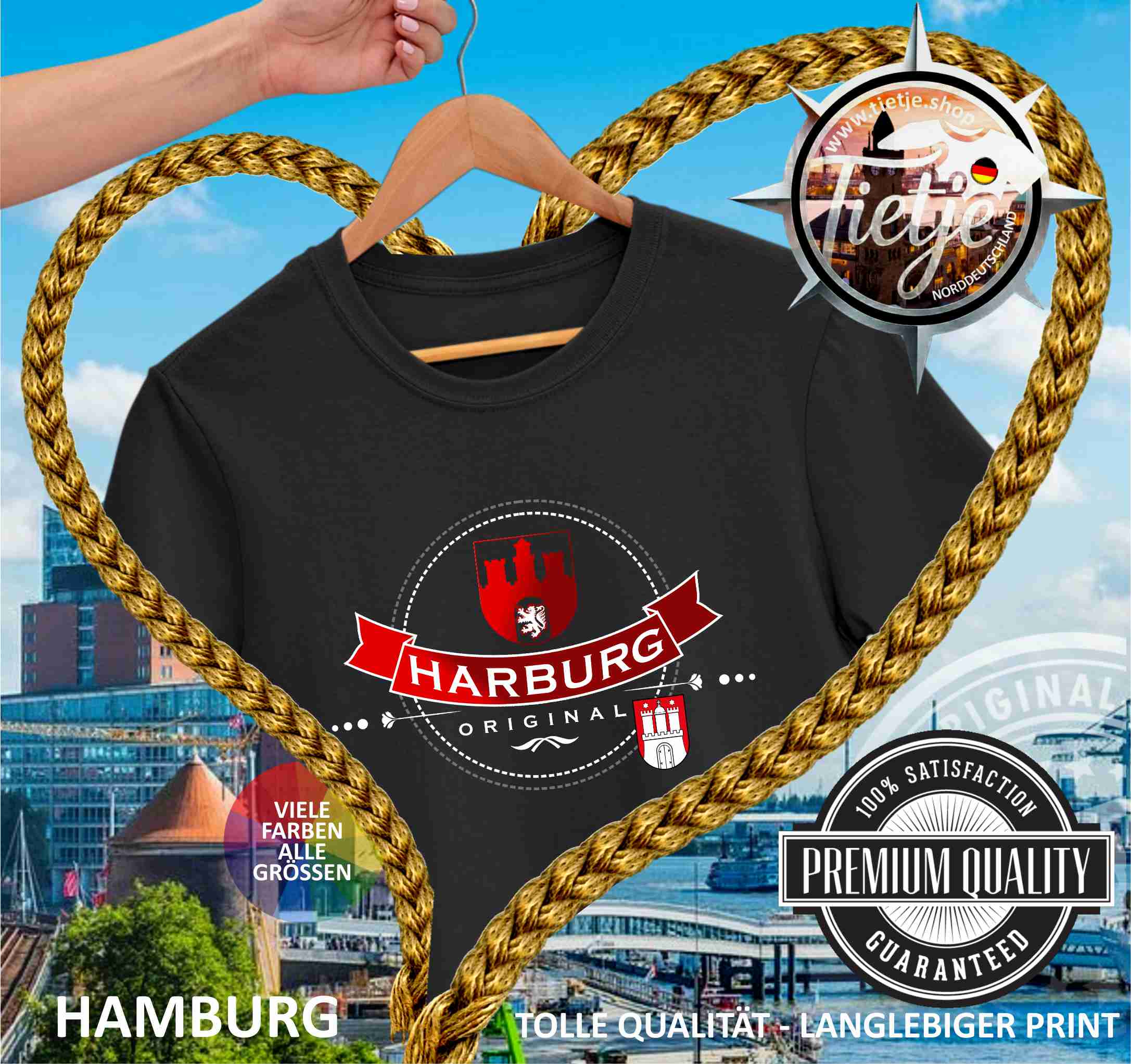 HAMBURG - Städte - HARBURG  - Herren Shirt