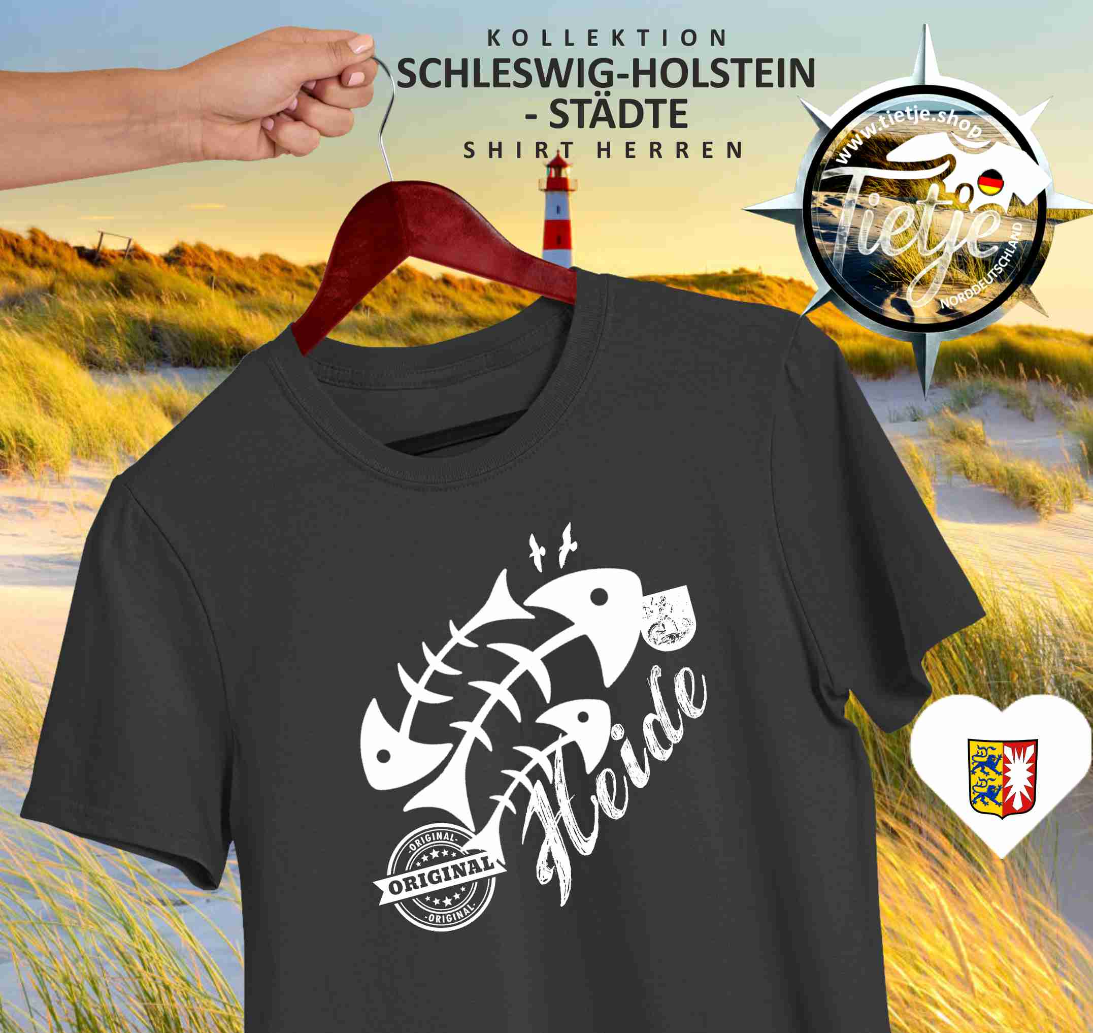 SCHLESWIG-HOLSTEIN - Städte - Heide  - Herren Shirt
