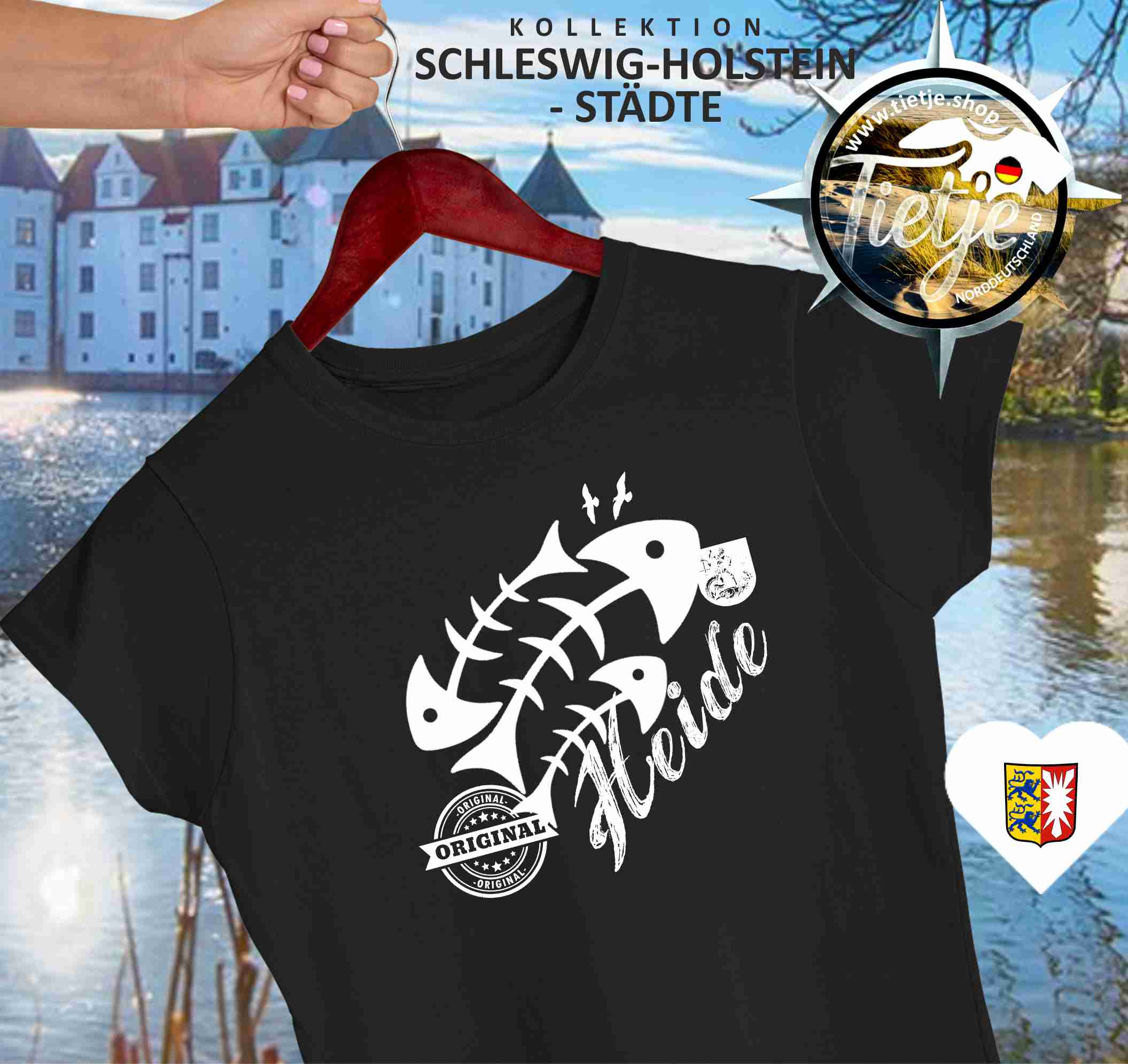 SCHLESWIG-HOLSTEIN - Städte - Heide  - Damen Premiumshirt