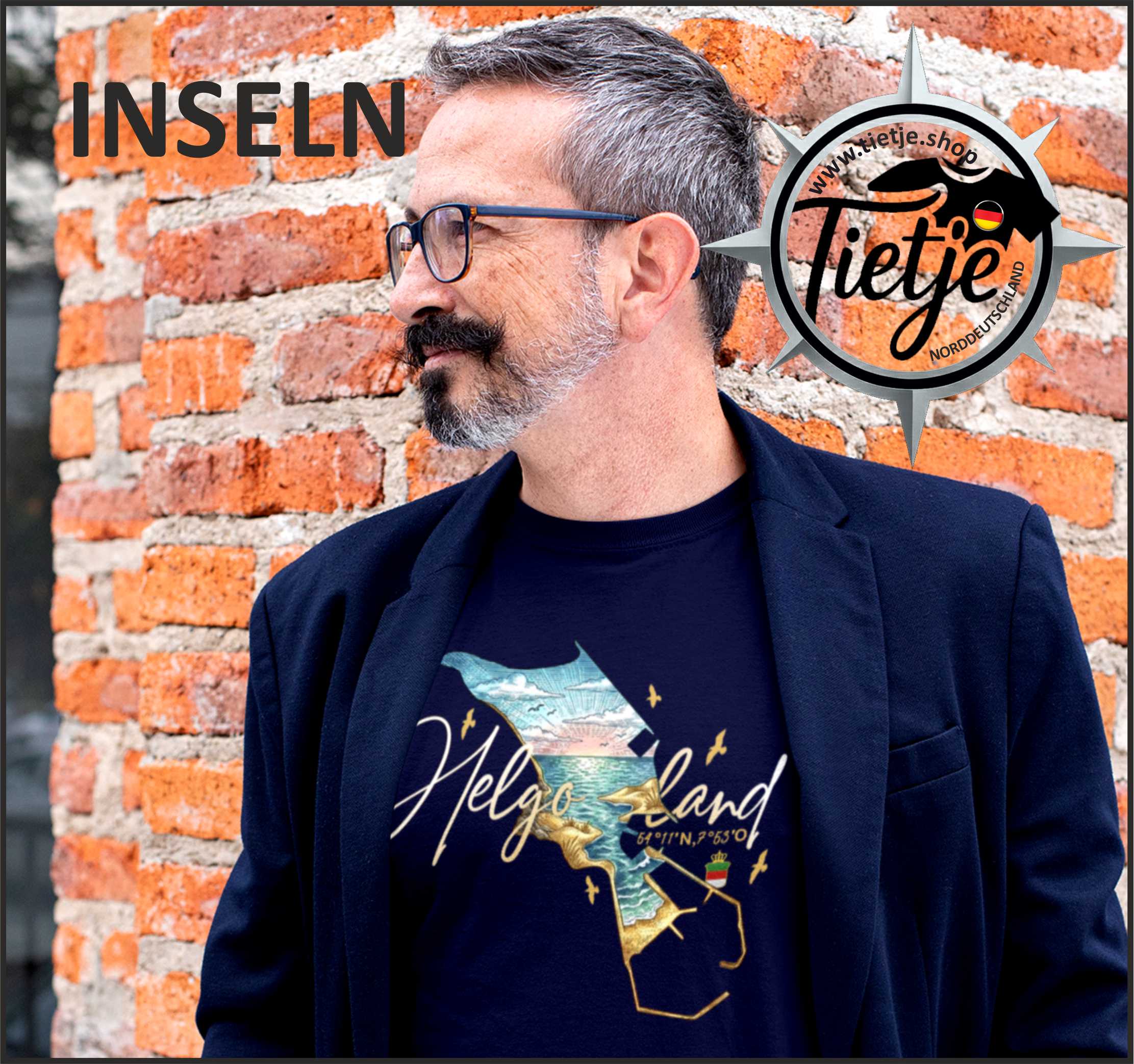 INSELN - HELGOLAND  - Herren Shirt