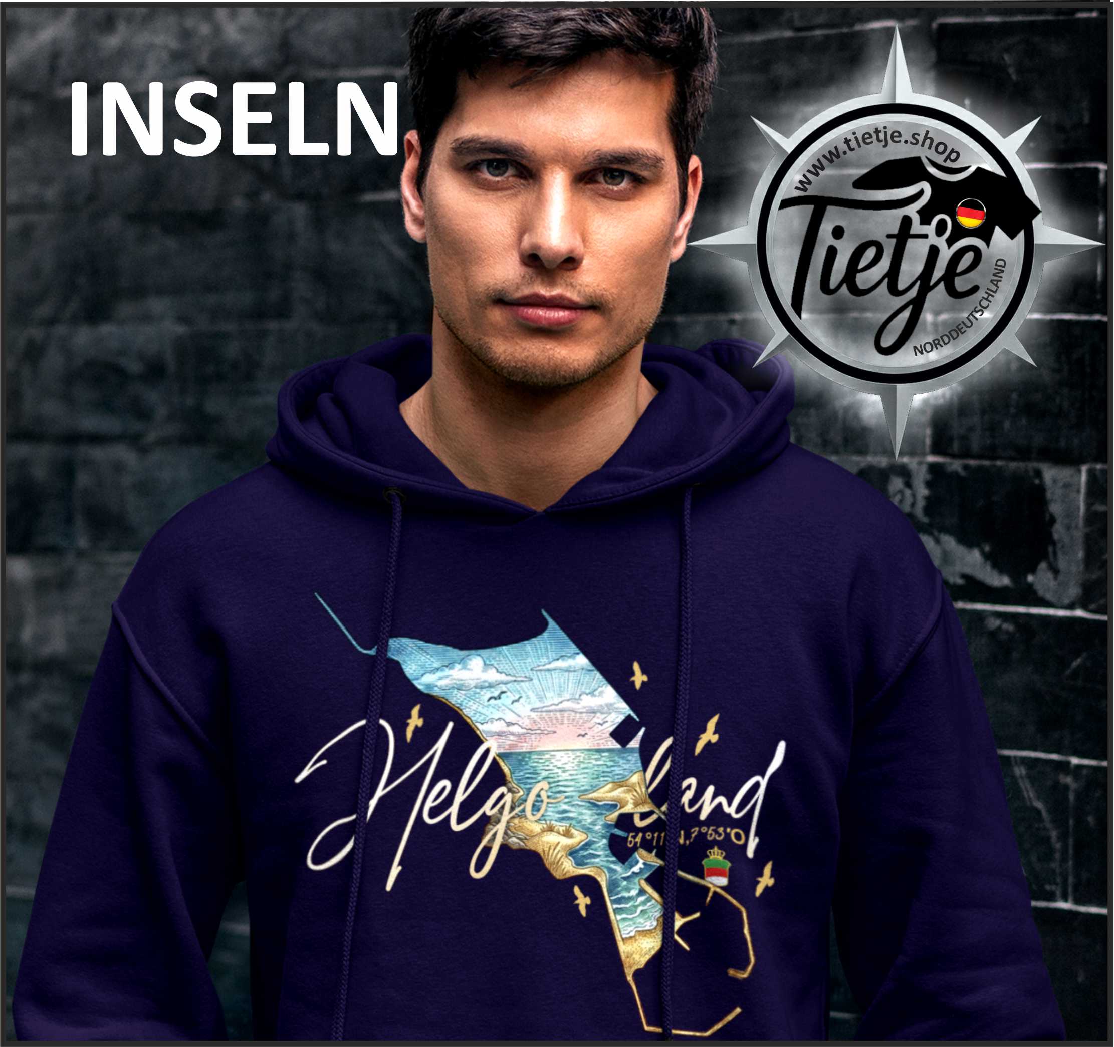 INSELN - HELGOLAND  - Unisex Kapuzenpullover Hoodie