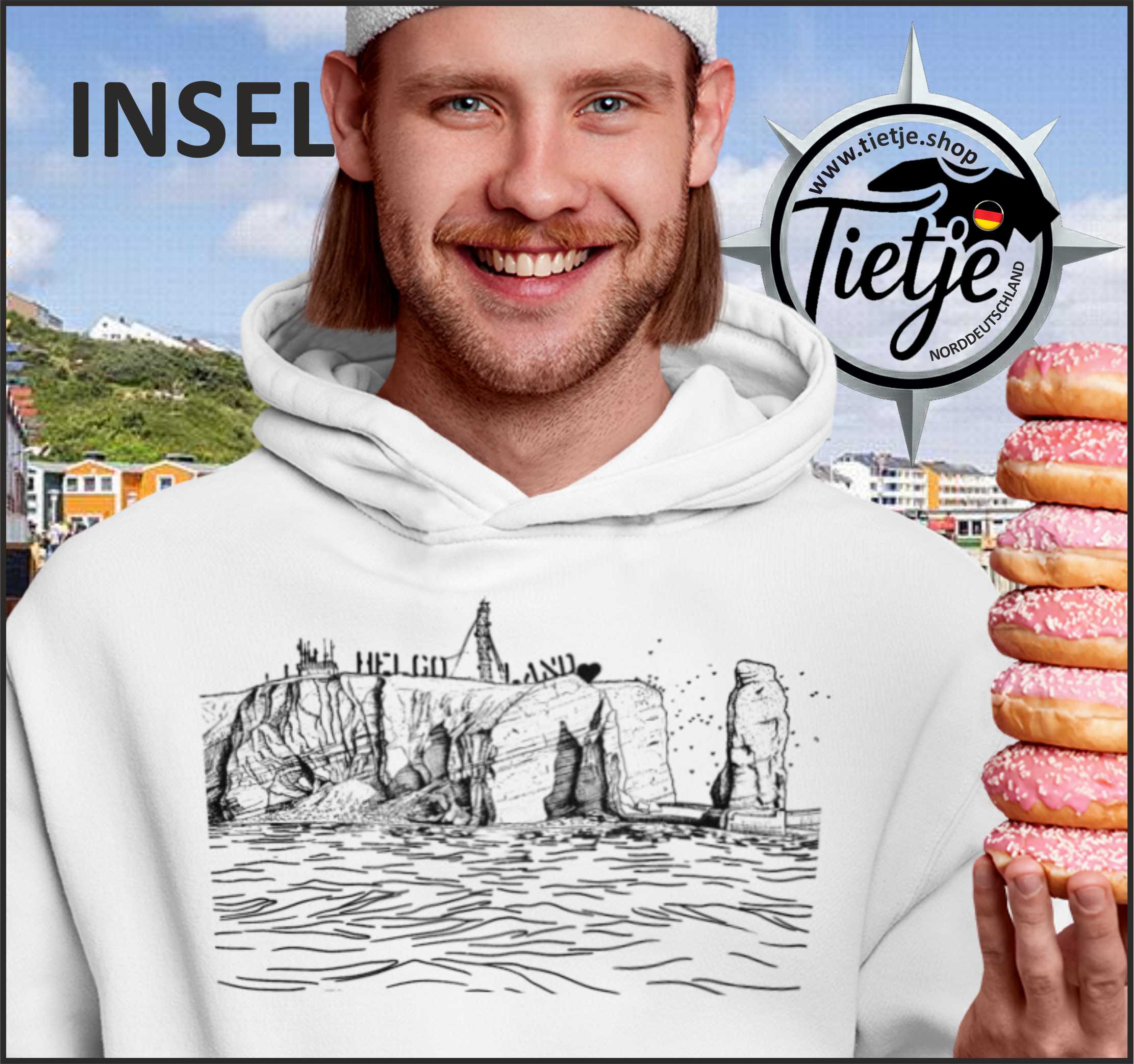 INSELN - HELGOLAND  - Unisex Kapuzenpullover Hoodie