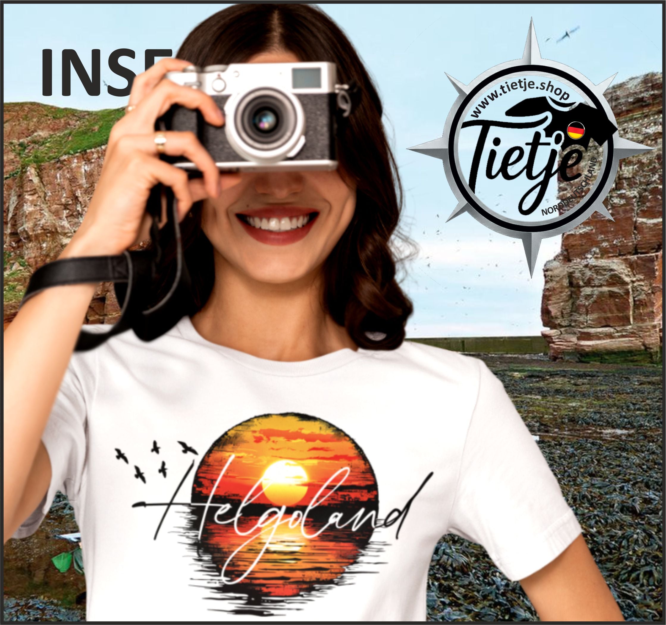 INSELN - HELGOLAND  - Damen Premiumshirt