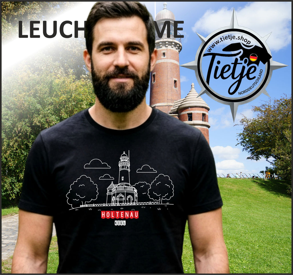 SCHLESWIG-HOLSTEIN - LEUCHTTÜRME - HOLTENAU KIEL  - Herren Shirt
