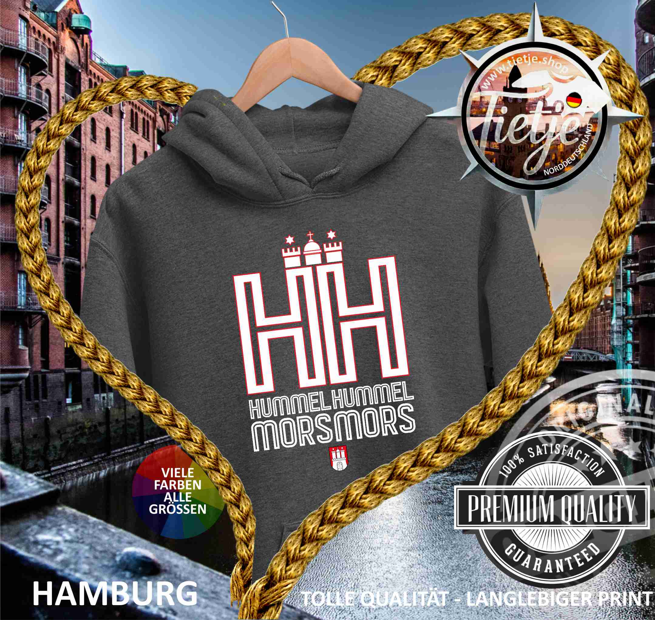 HAMBURG - HUMMEL HUMMEL MORS MORS  - Unisex Kapuzenpullover Hoodie