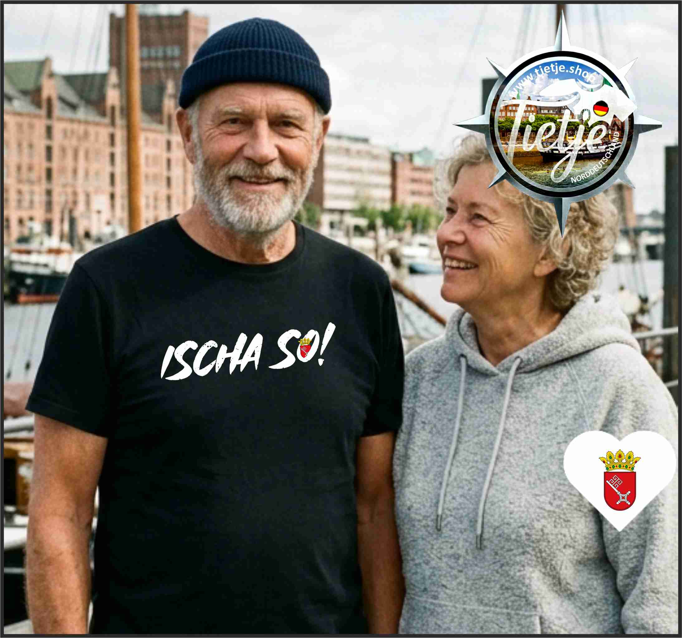 BREMEN - MundART - ISCHA SO!  - Herren Shirt