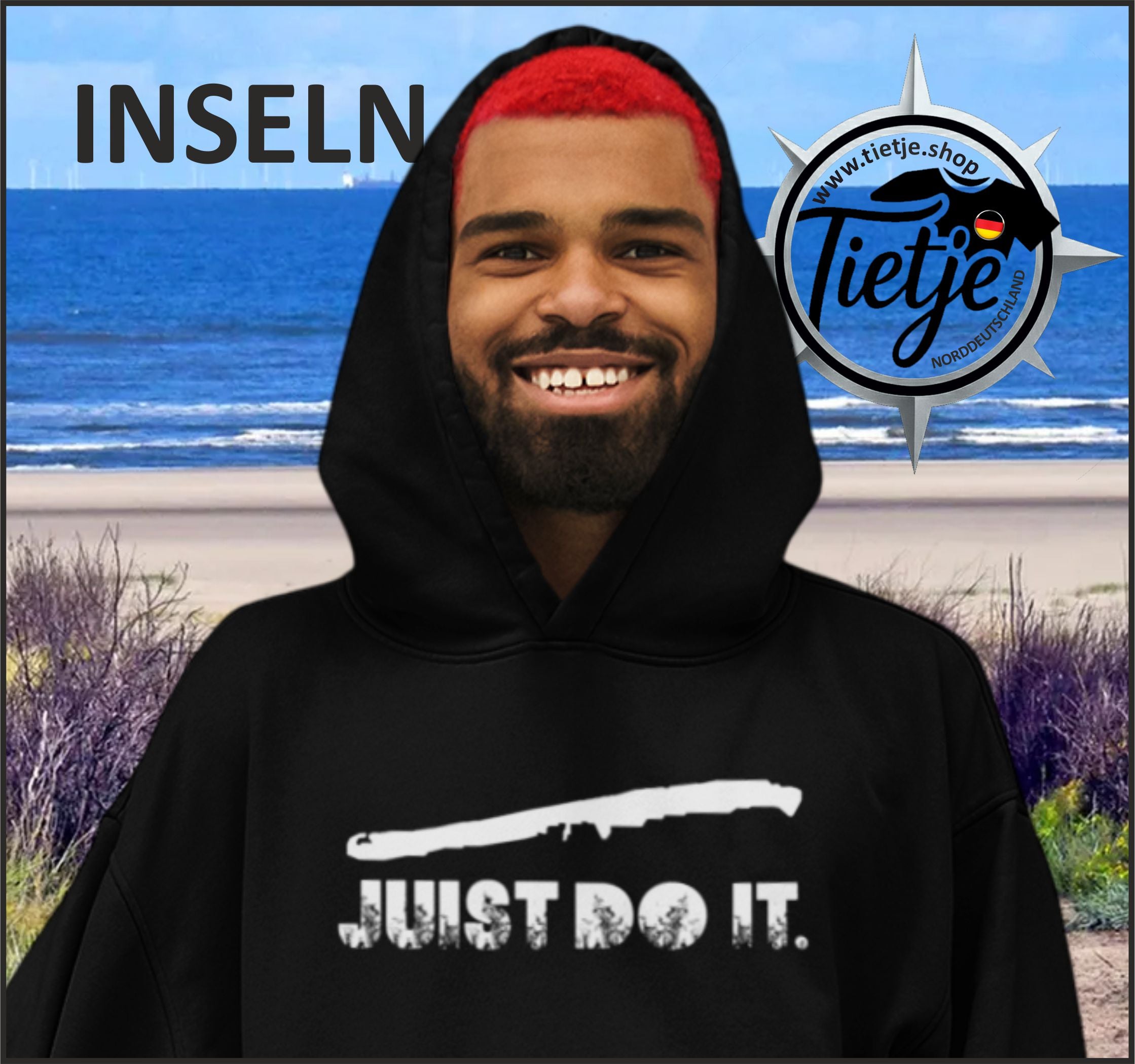 INSELN - JUIST - JUIST DO IT  - Unisex Kapuzenpullover Hoodie