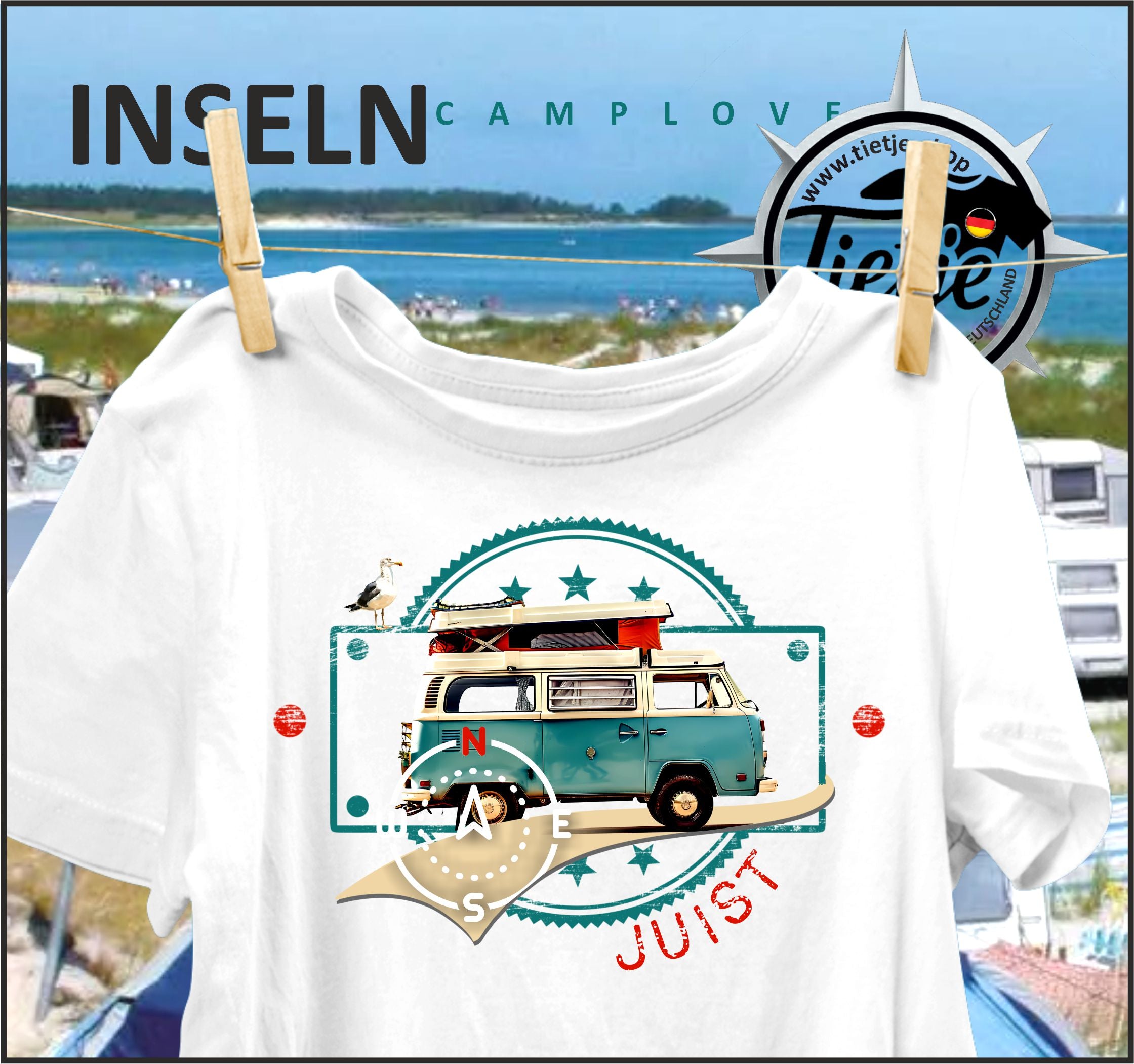 INSELN - JUIST - CAMPLOVE - Herren Shirt