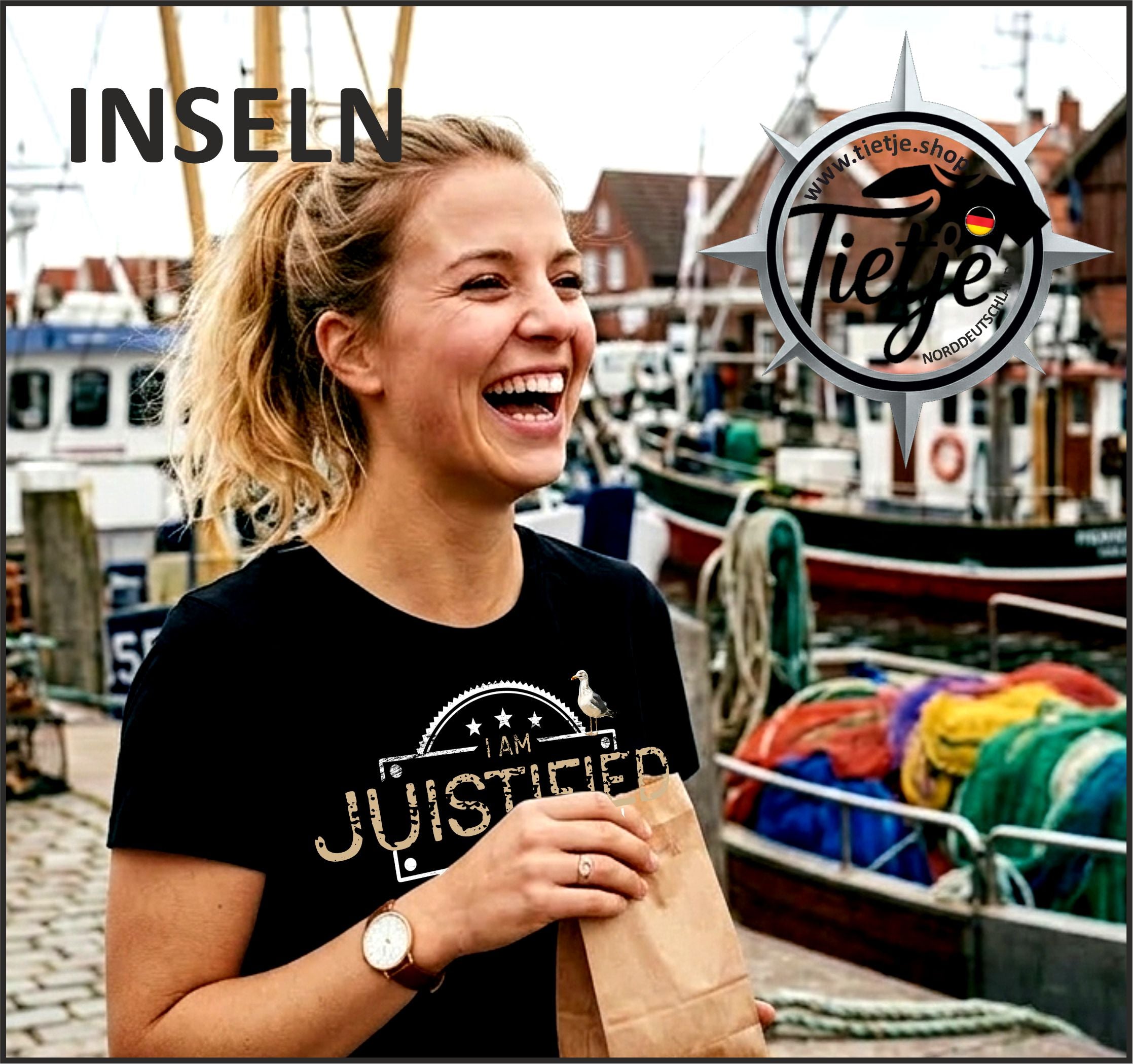 INSELN - JUISTIFIED  - Damen Premiumshirt