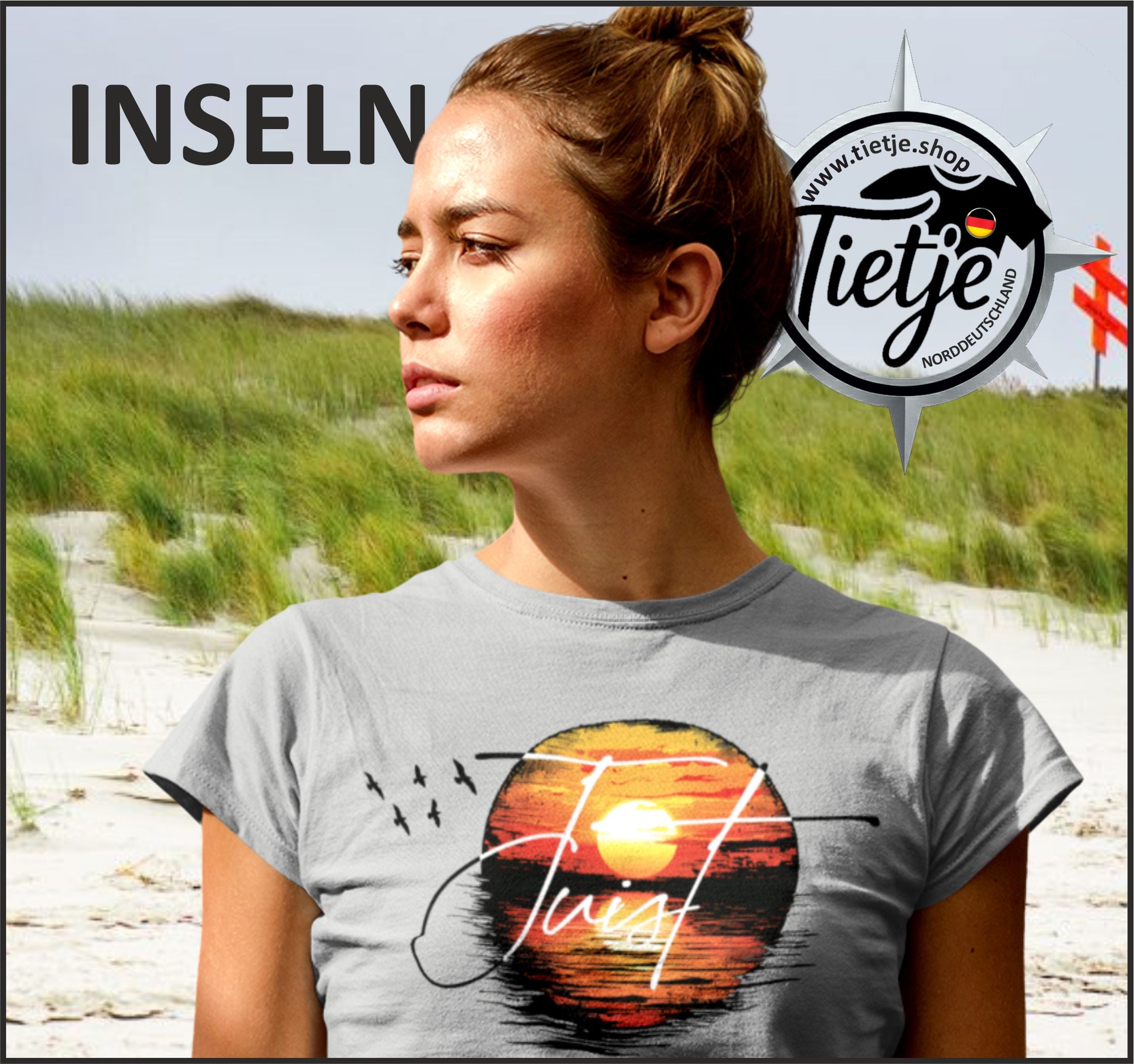 INSELN - JUIST  - Damen Premiumshirt