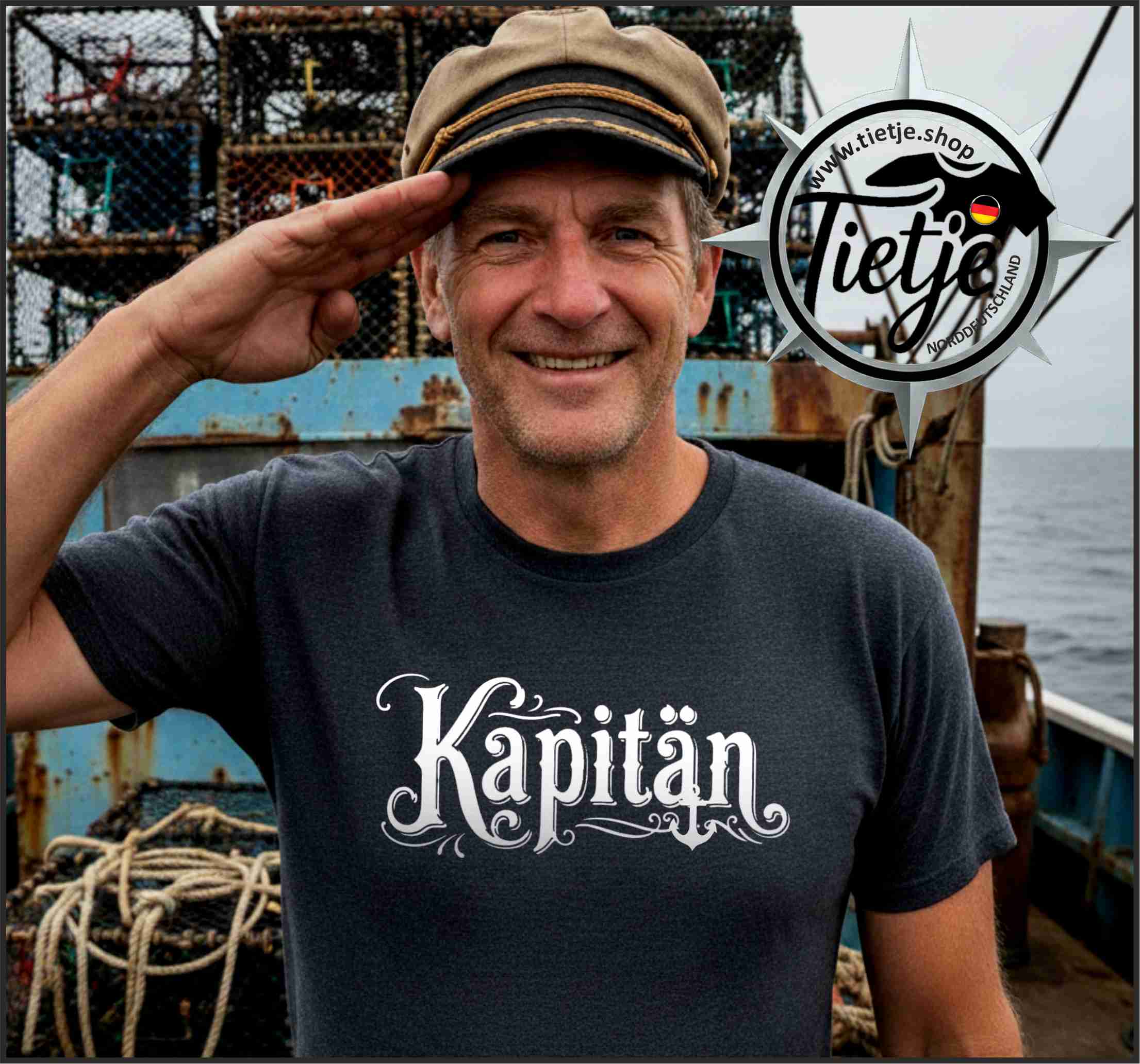 FUN & SUN - KAPITÄN  - Herren Shirt