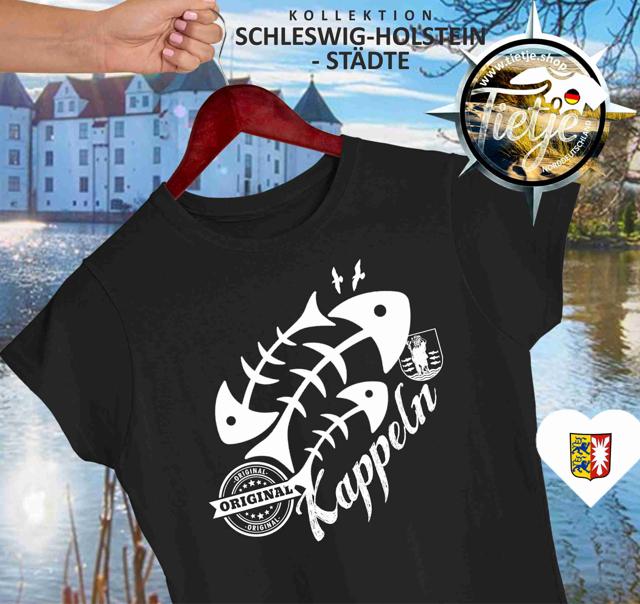 SCHLESWIG-HOLSTEIN - Städte - Kappeln  - Damen Premiumshirt