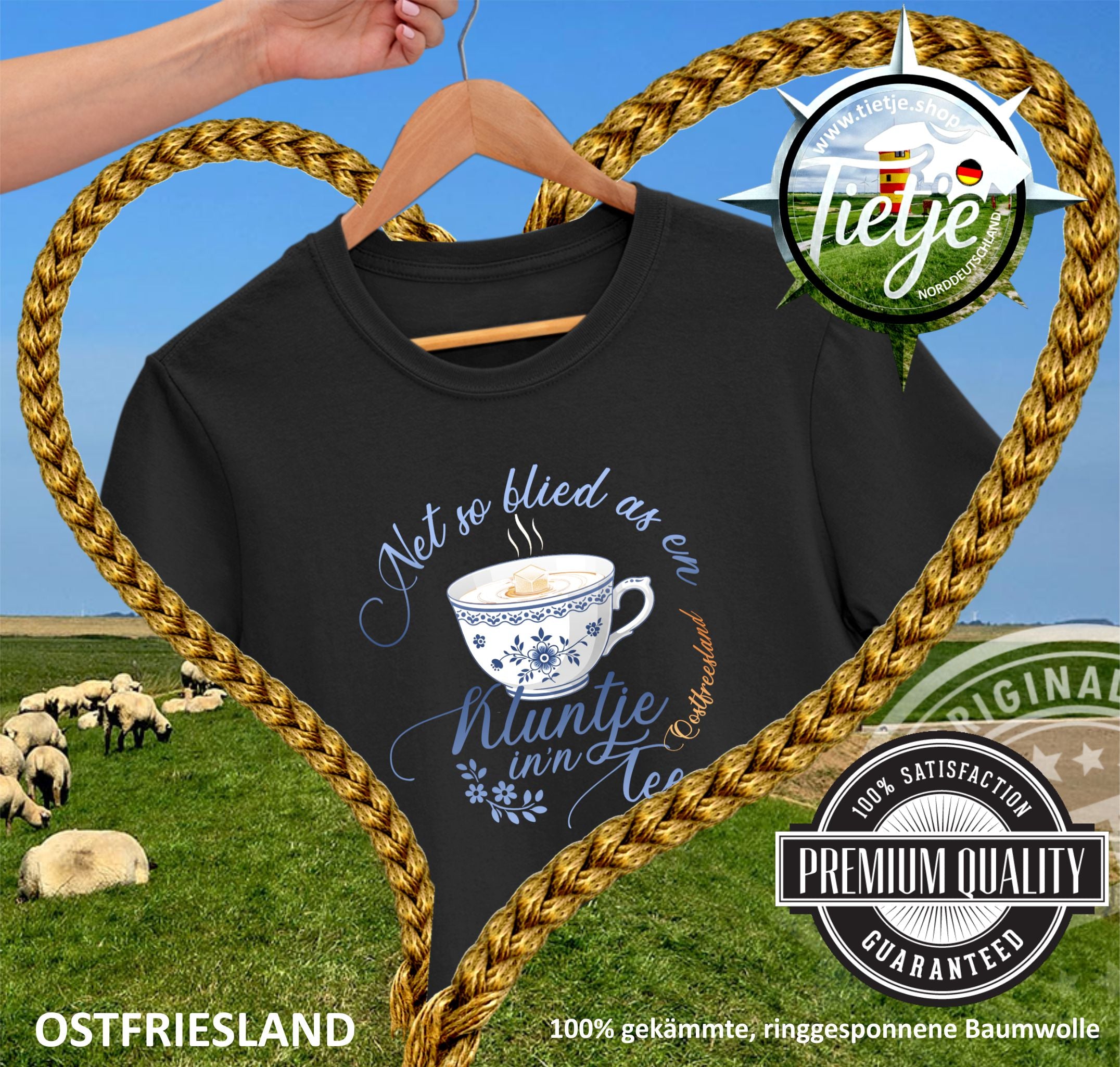 OSTFRIESLAND -  KLUNTJE  - Herren Shirt