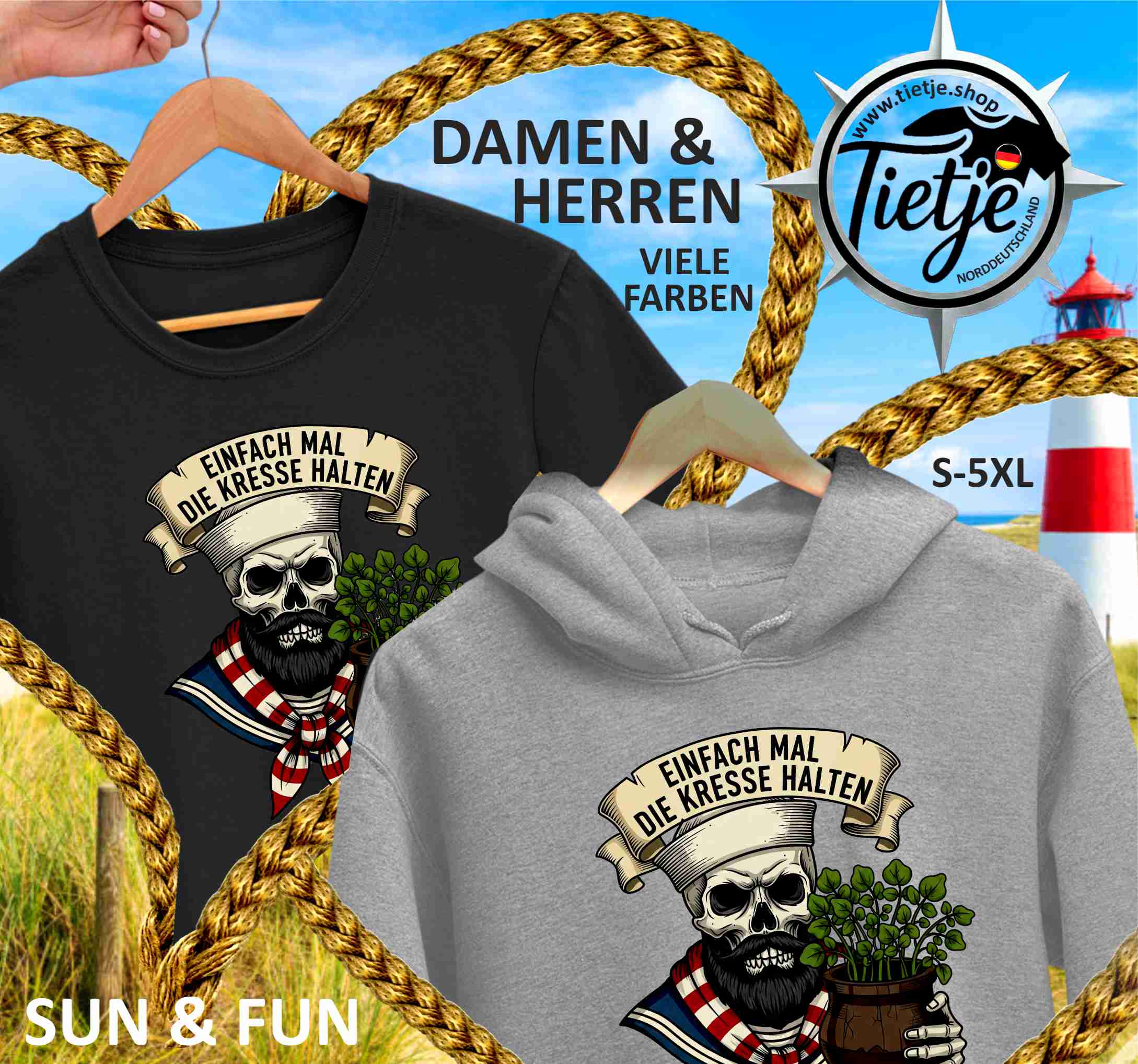 FUN & SUN - EINFACH mal die KRESSE HALTEN  - Damen Premiumshirt